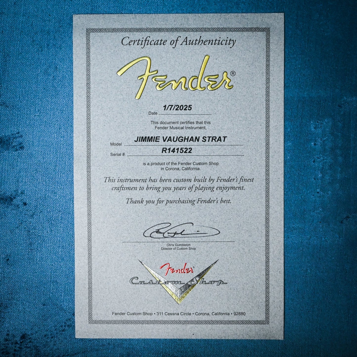 Fender Custom Shop Jimmie Vaughan Stratocaster Deluxe Closet Classic- Wide Fade 2 Color Sunburst 2025 (R141522)