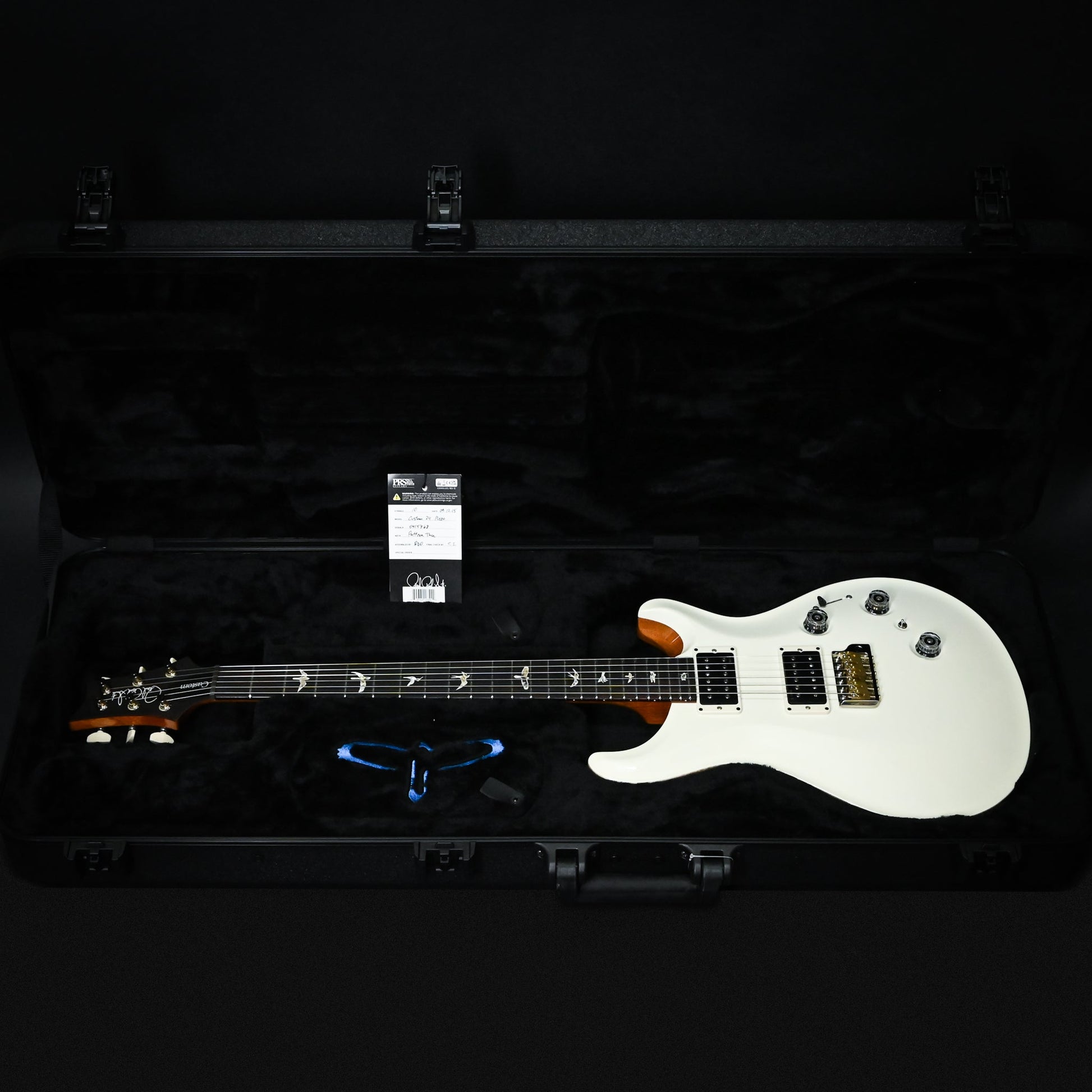 PRS Custom 24 Piezo w/ DMO Pickups Electric Guitar- Antique White Top (Natural Back) 2025 (0415768)