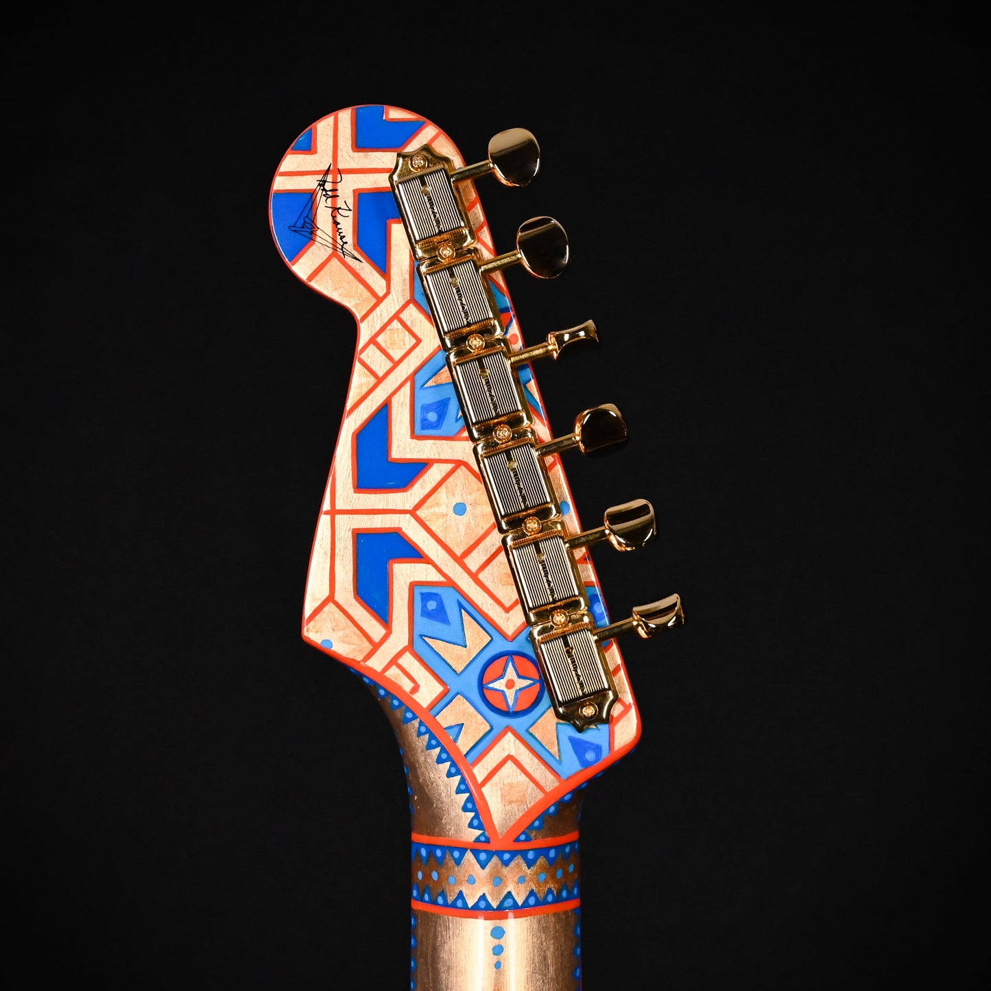 Fender Custom Shop Masterbuilt Todd Krause  Pamelina Artwork Golden Falcon Stratocaser (R145255)