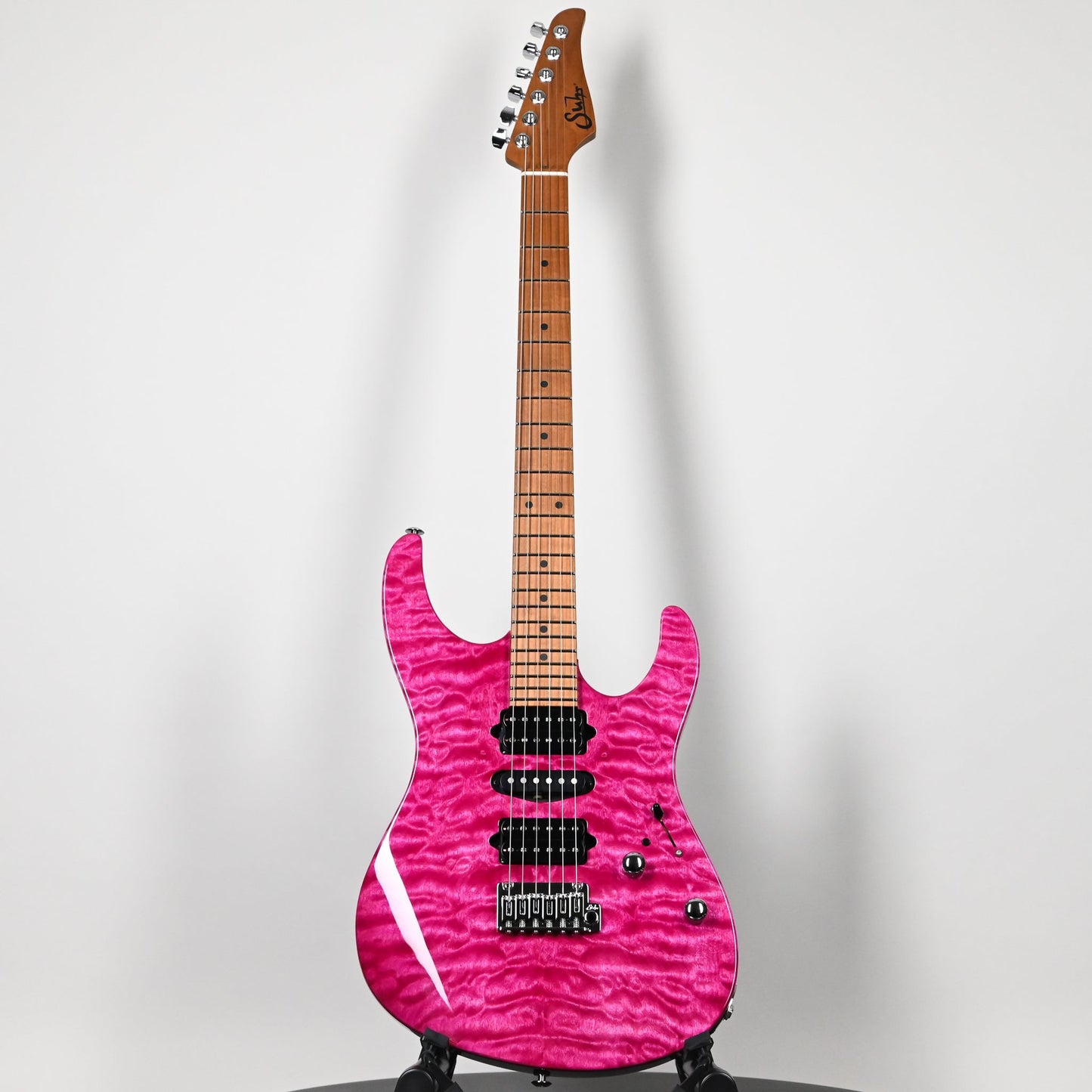 Suhr Modern Custom Electric Guitar- Magenta Pink Stain 2026 (93060)