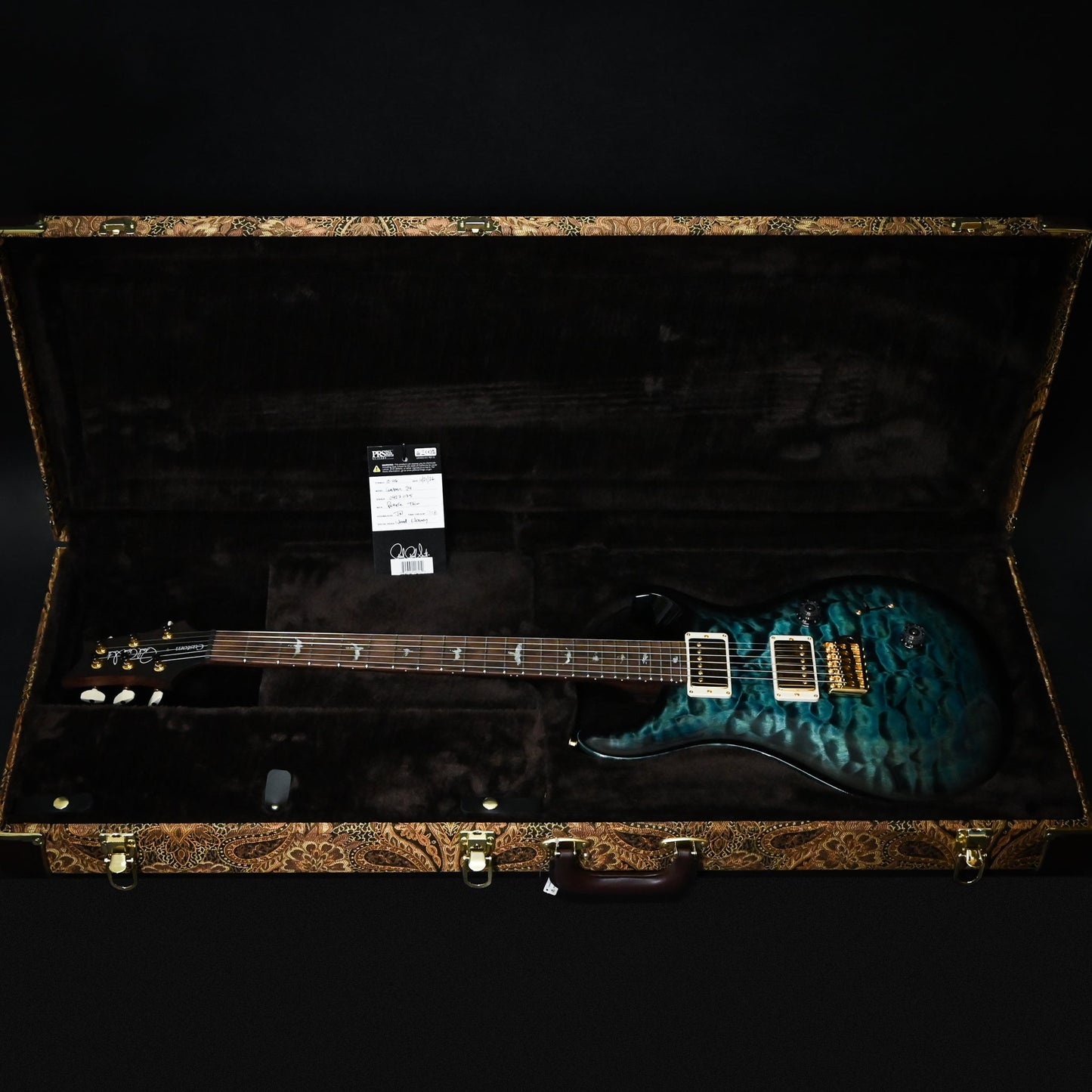 PRS Custom 24 Wood Library w/ 10-Top, Brazilian Rosewood, & 58/15 LT Pickups- Cobalt Smokeburst 2026 (0427075)