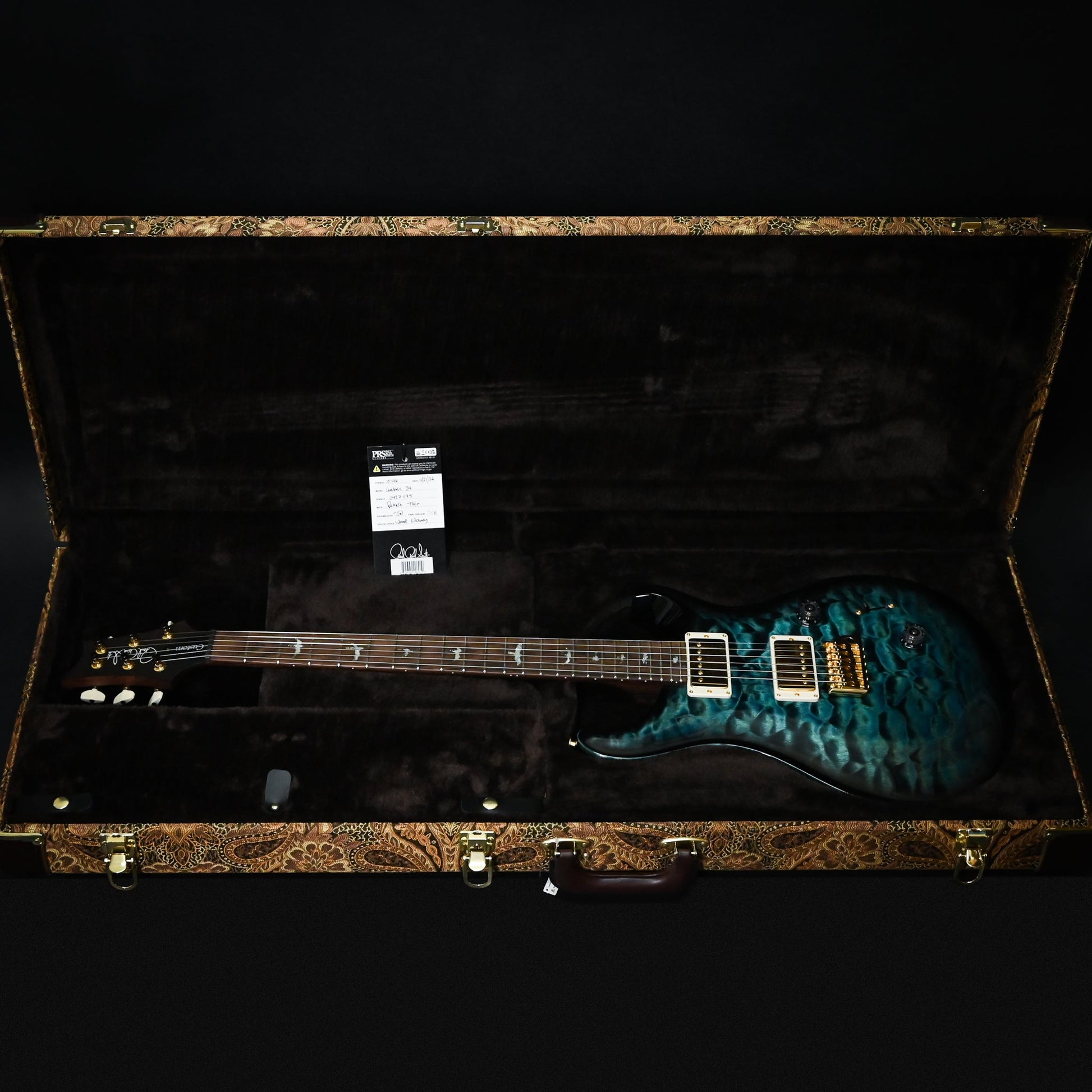 PRS Custom 24 Wood Library w/ 10-Top, Brazilian Rosewood, & 58/15 LT Pickups- Cobalt Smokeburst 2026 (0427075)