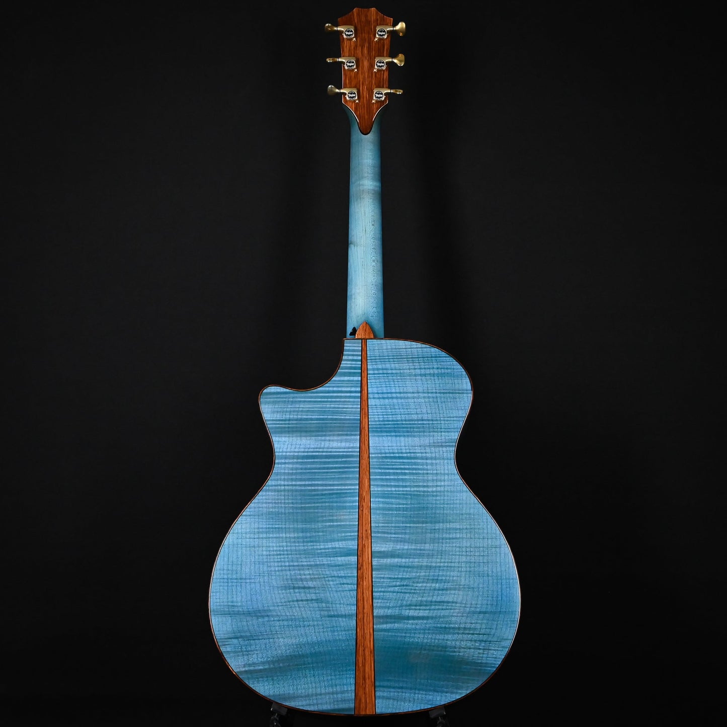 Taylor Custom Catch #23 C14ce B6023 – Grand Auditorium w/ Lutz Spruce Top & Figured Big Leaf Maple Back & Sides Acoustic/Electric Guitar- Koi Blue 2026 (1203306094)