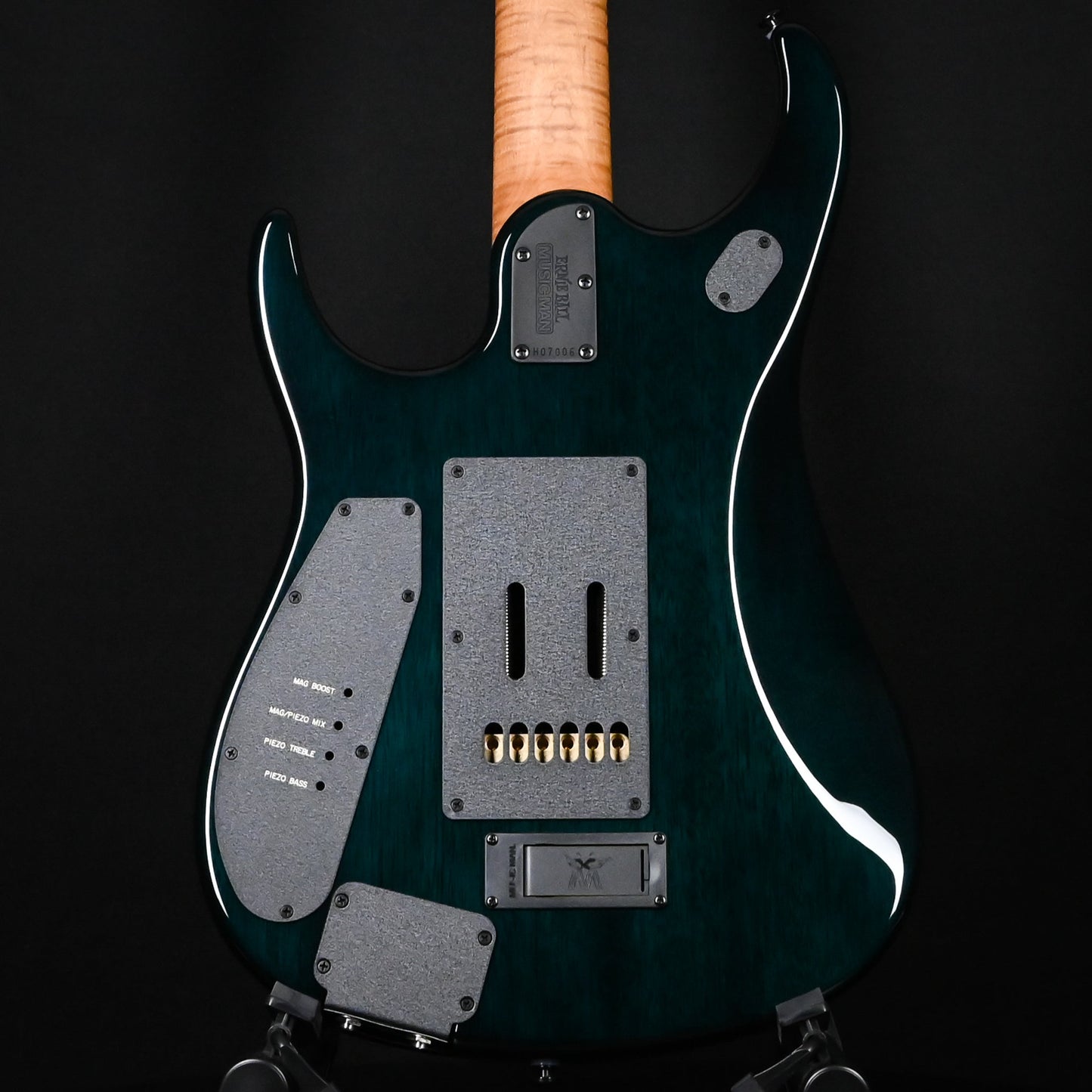 Ernie Ball Music Man JP15 Emerald Glow Roasted/ Figured Maple Neck *Miami Guitar Exclusive* 2025 (H07006)