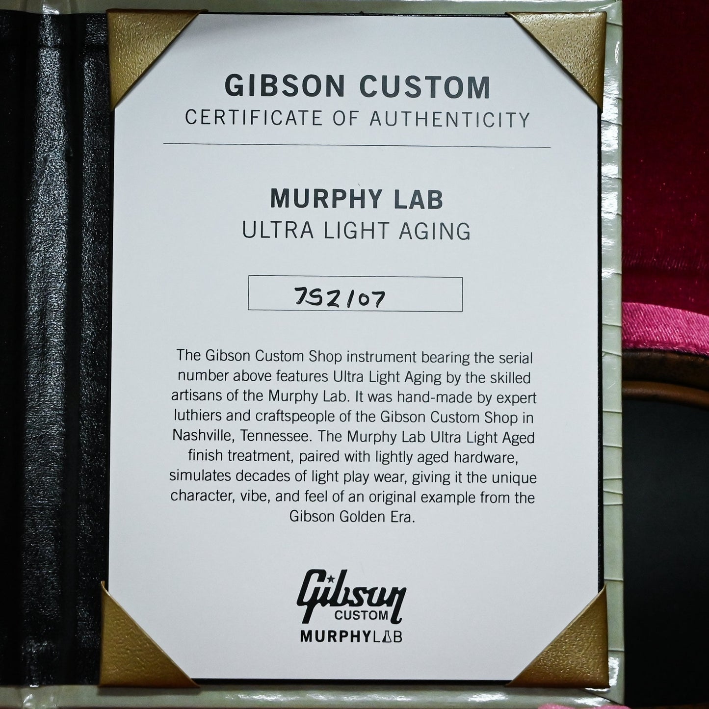 Gibson Custom 1957 Les Paul Goldtop Reissue, Murphy Lab Ultra Light Aged- Double Gold 2026 (752107)