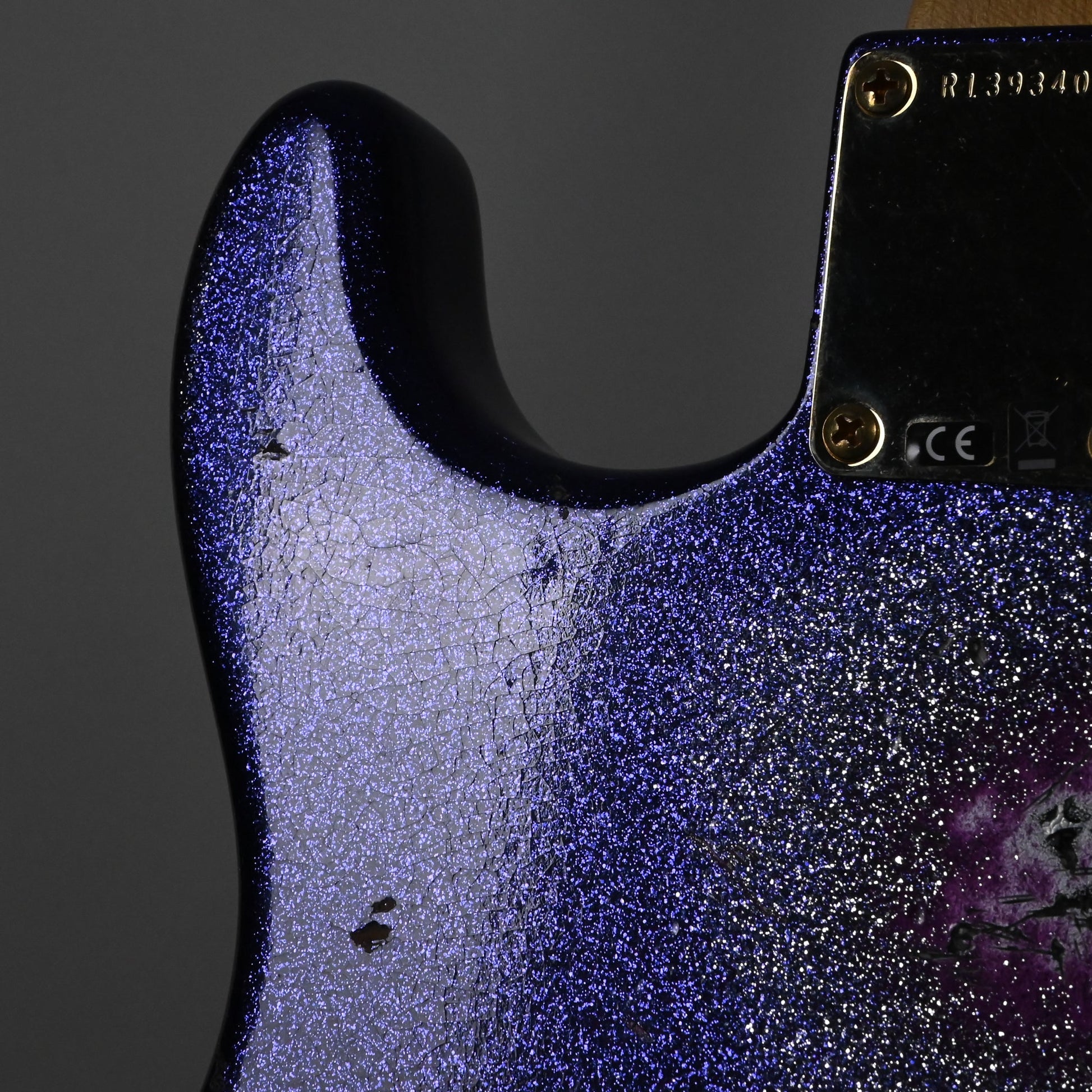 Fender Custom Shop 1962 Stratocaster w/ Gold Hardware Heavy Relic- Purple Sparkle / Black Paisley 2025 (R139340)