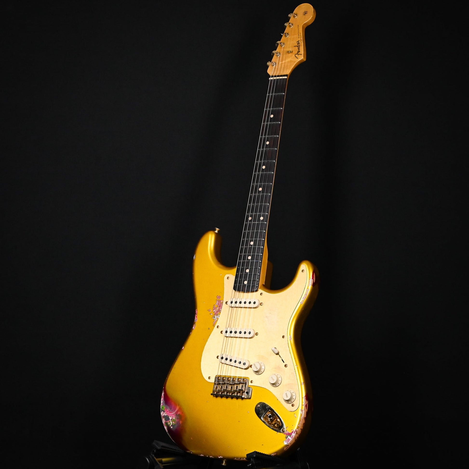 Fender Custom Shop 1962 Stratocaster w/ Gold Hardware Heavy Relic- Frost Gold / Pink Paisley 2025 (R133981)