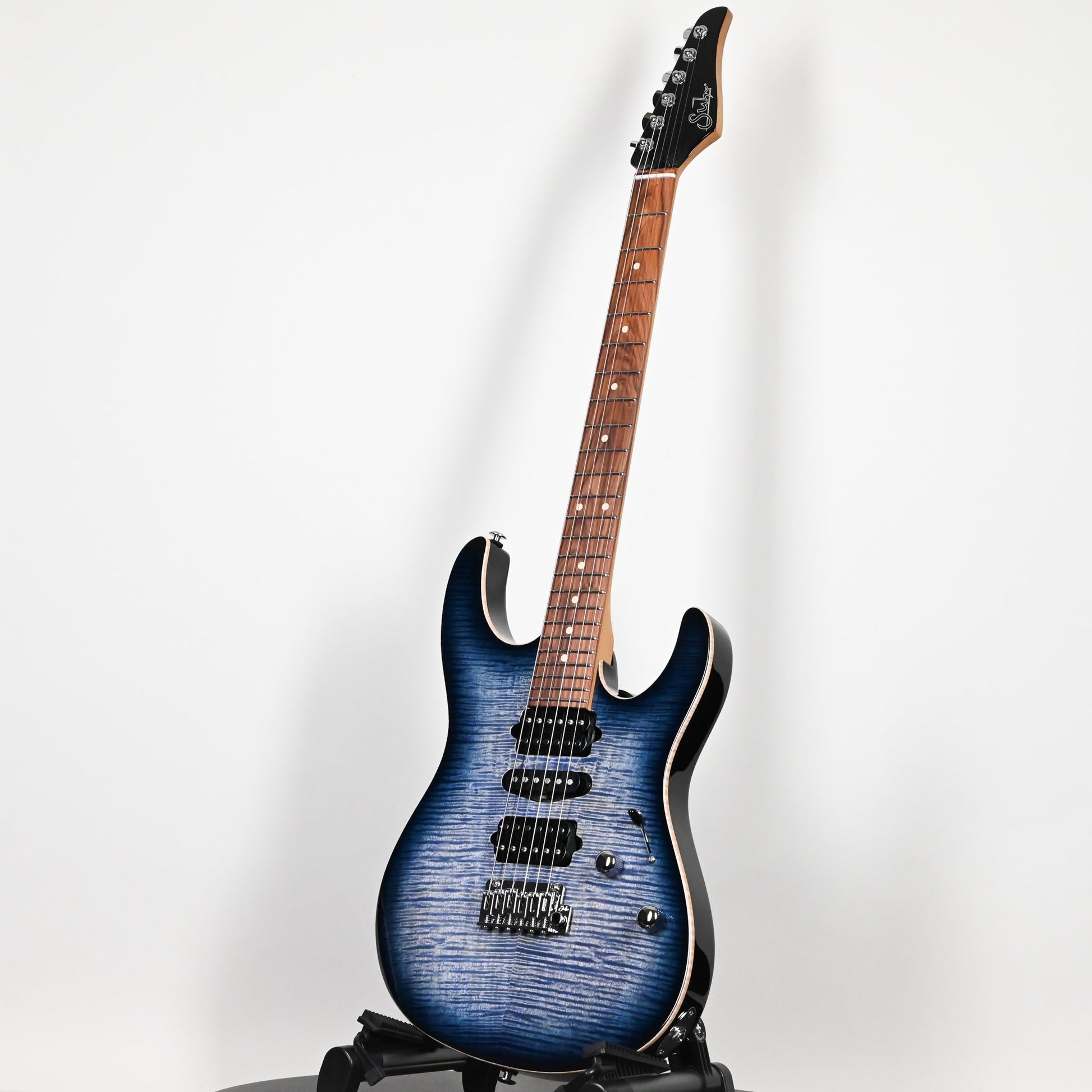Suhr Modern Plus Electric Guitar- Faded Trans Whale Blue Burst 2026 (91453)