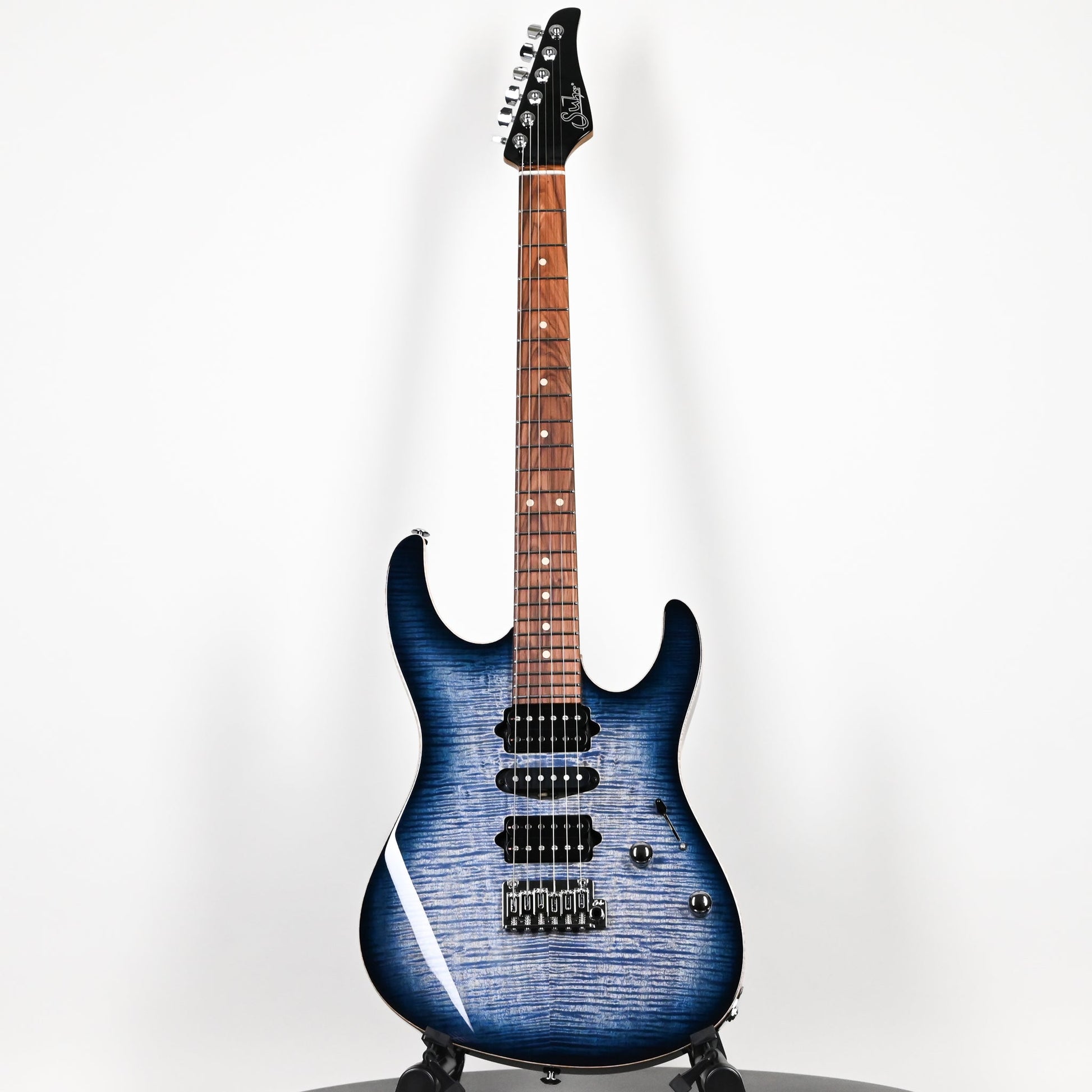 Suhr Modern Plus Electric Guitar- Faded Trans Whale Blue Burst 2026 (91453)