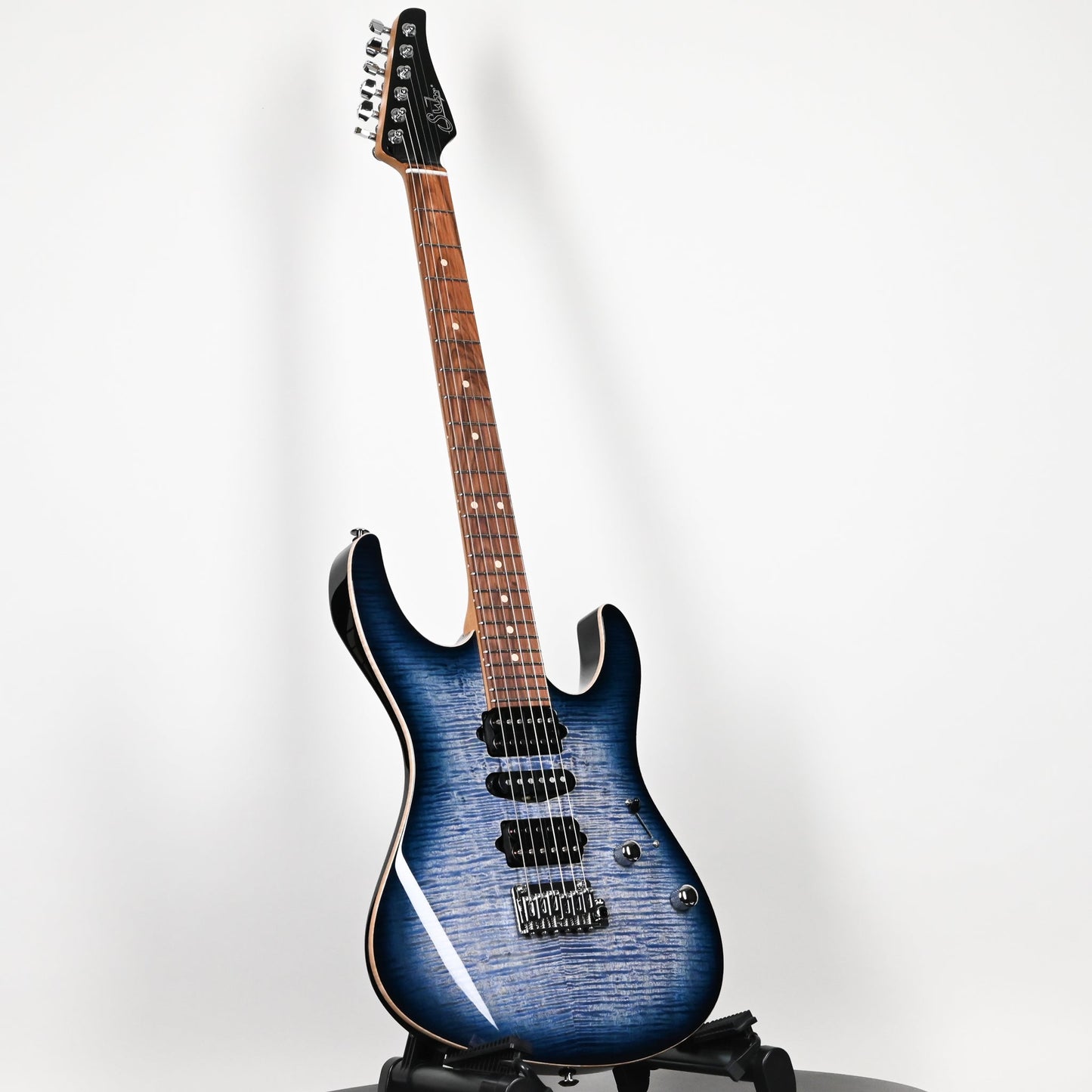 Suhr Modern Plus Electric Guitar- Faded Trans Whale Blue Burst 2026 (91453)