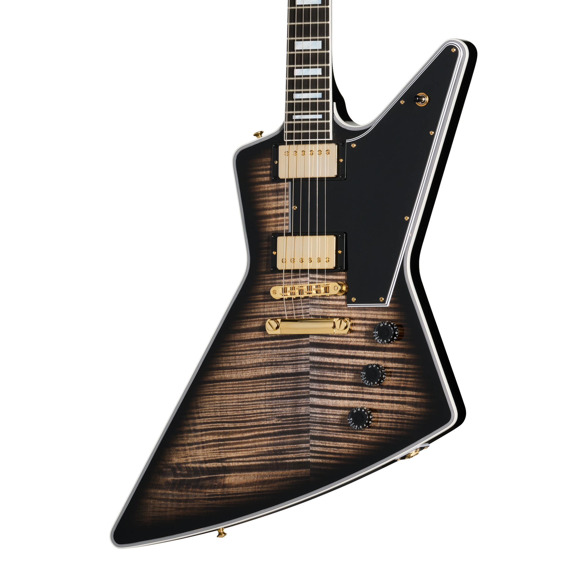 Gibson Custom Explorer Custom Figured Top, VOS, Cobra Burst