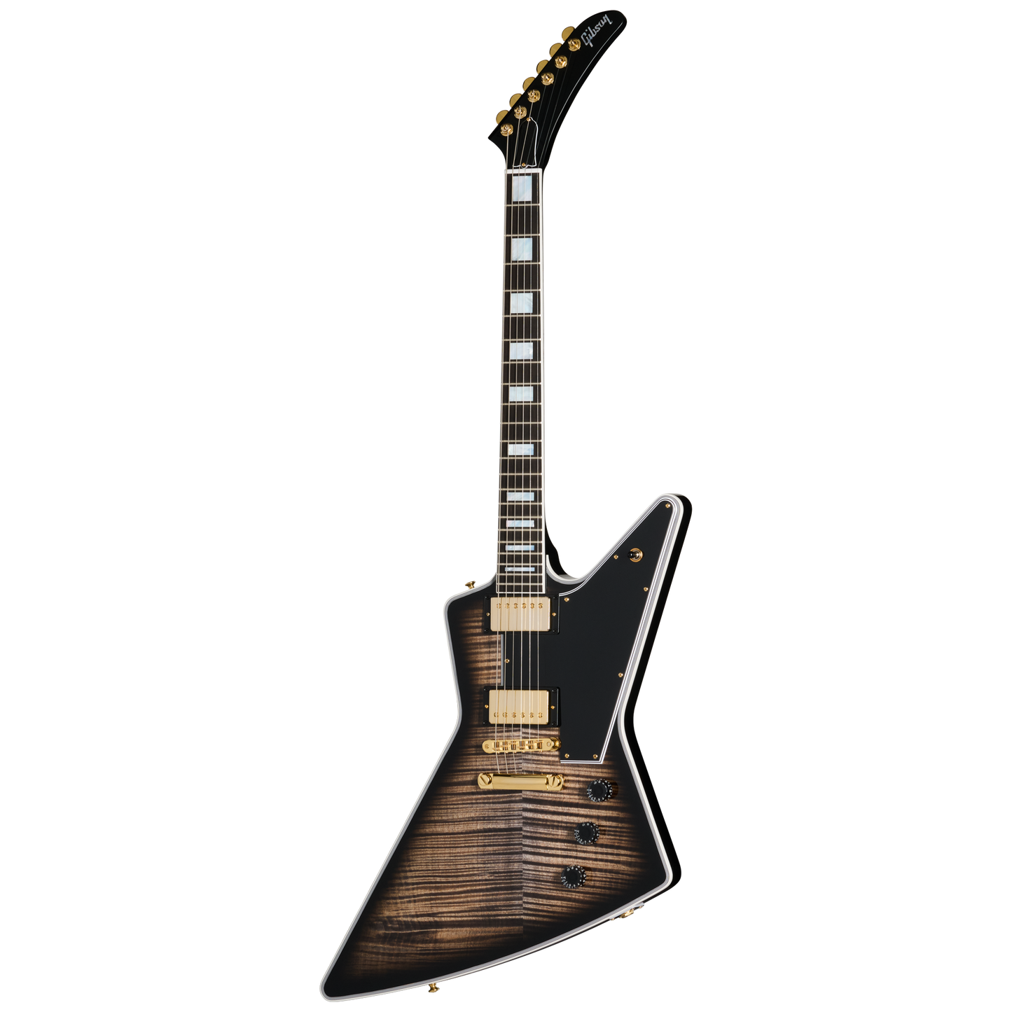 Gibson Custom Explorer Custom Figured Top, VOS, Cobra Burst