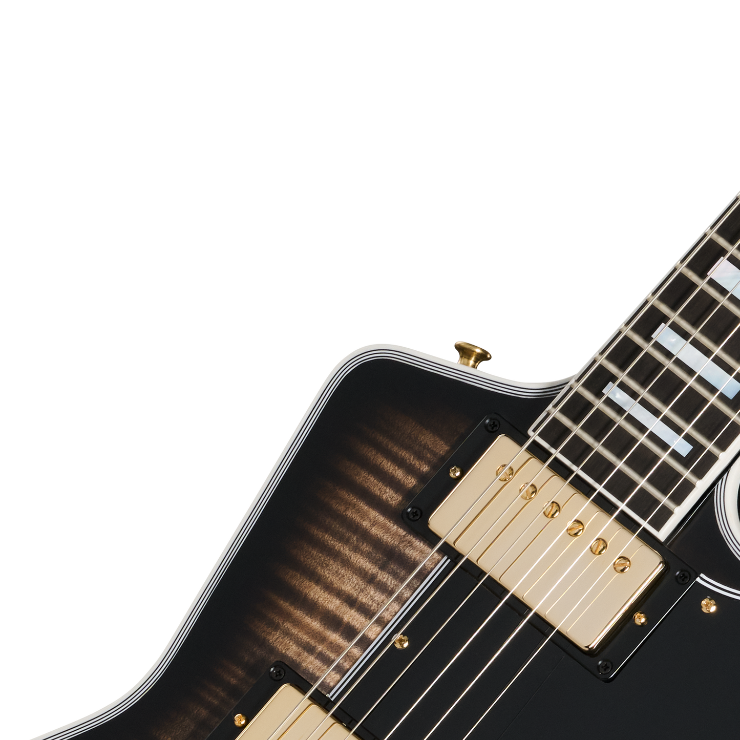 Gibson Custom Explorer Custom Figured Top, VOS, Cobra Burst