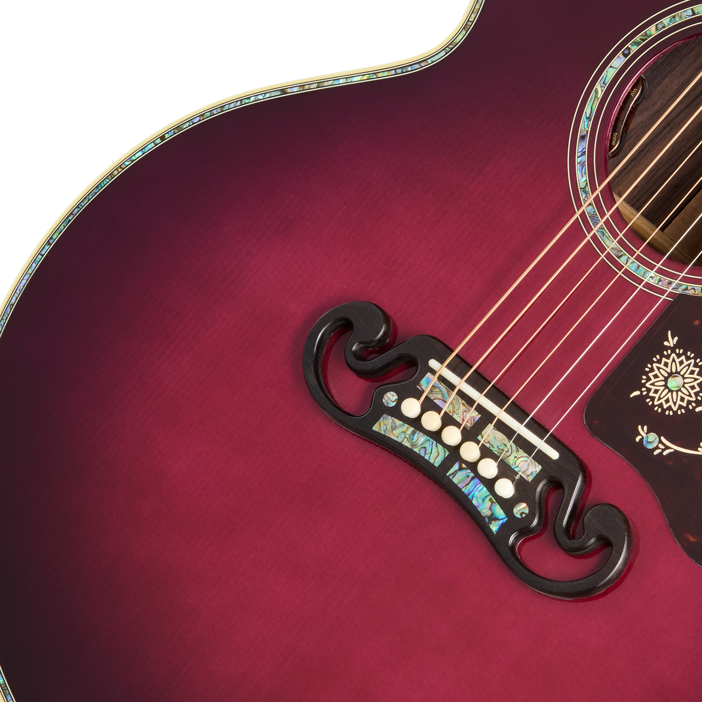 Gibson Custom SJ-200 Standard 3-Piece Back, Merlot Burst