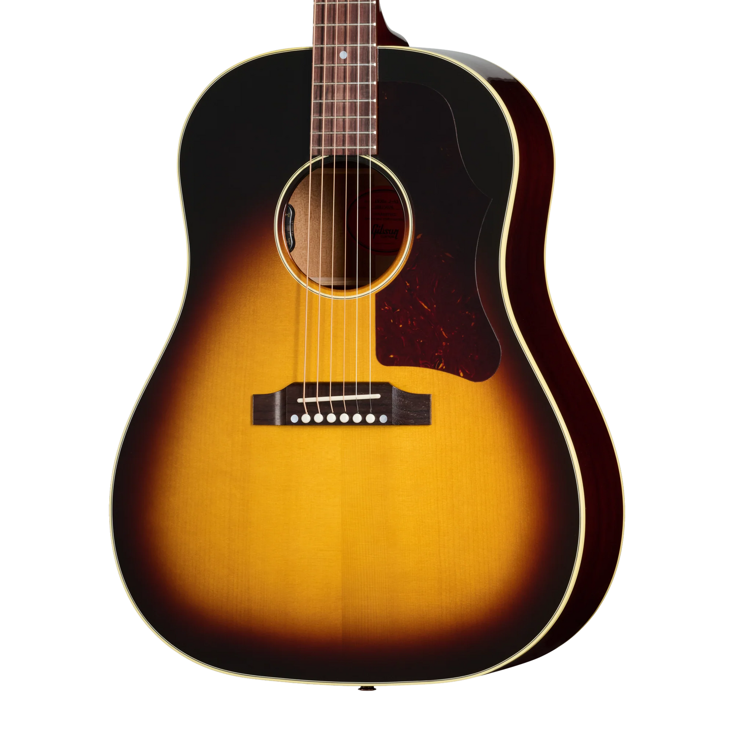 Gibson Custom J-45 50s with Red Spruce Top, Wide Vintage Sunburst
