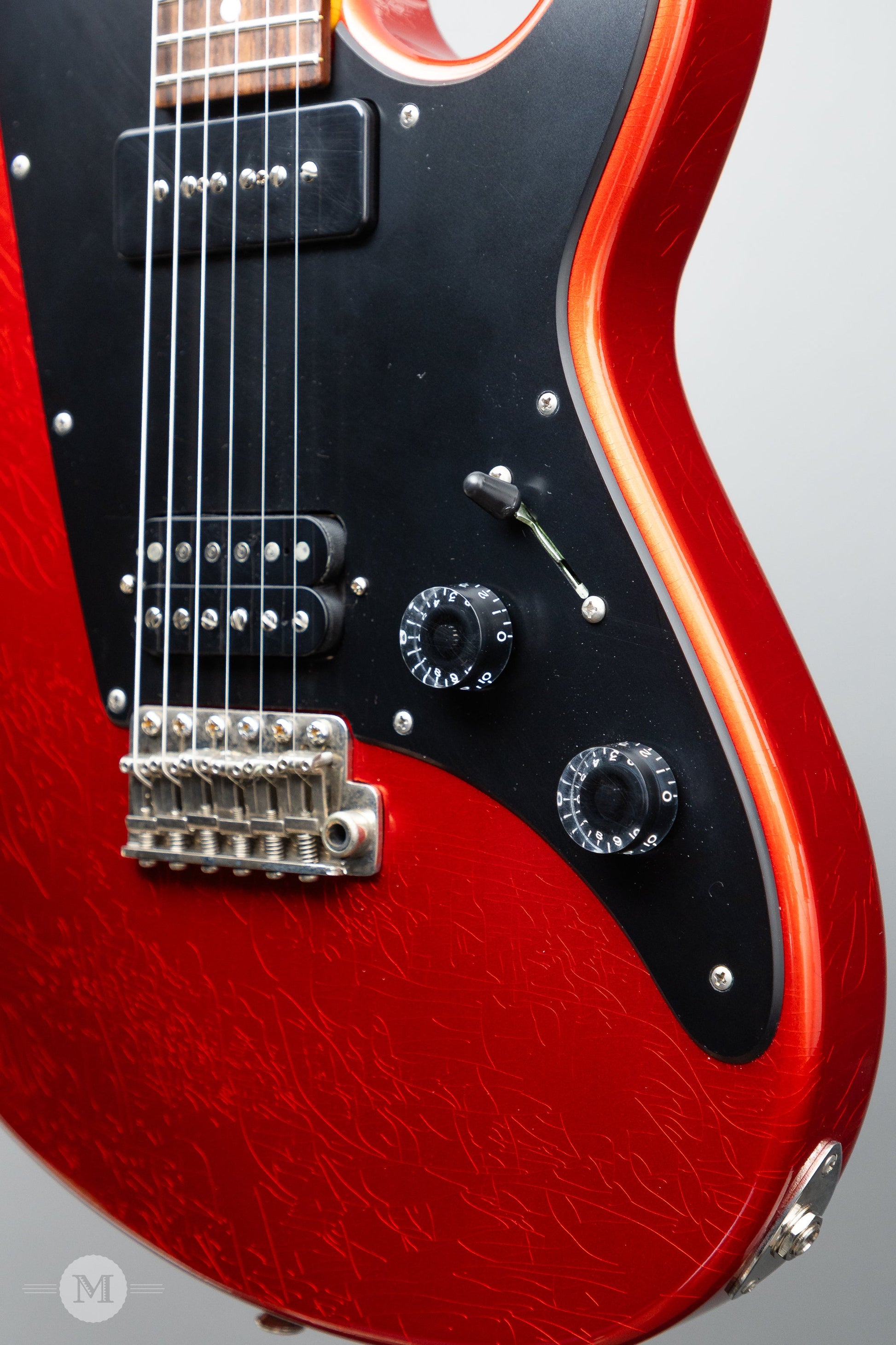 Don Grosh Electric Guitars - ElectraJet - Timeworn Finish - Candy Apple Red