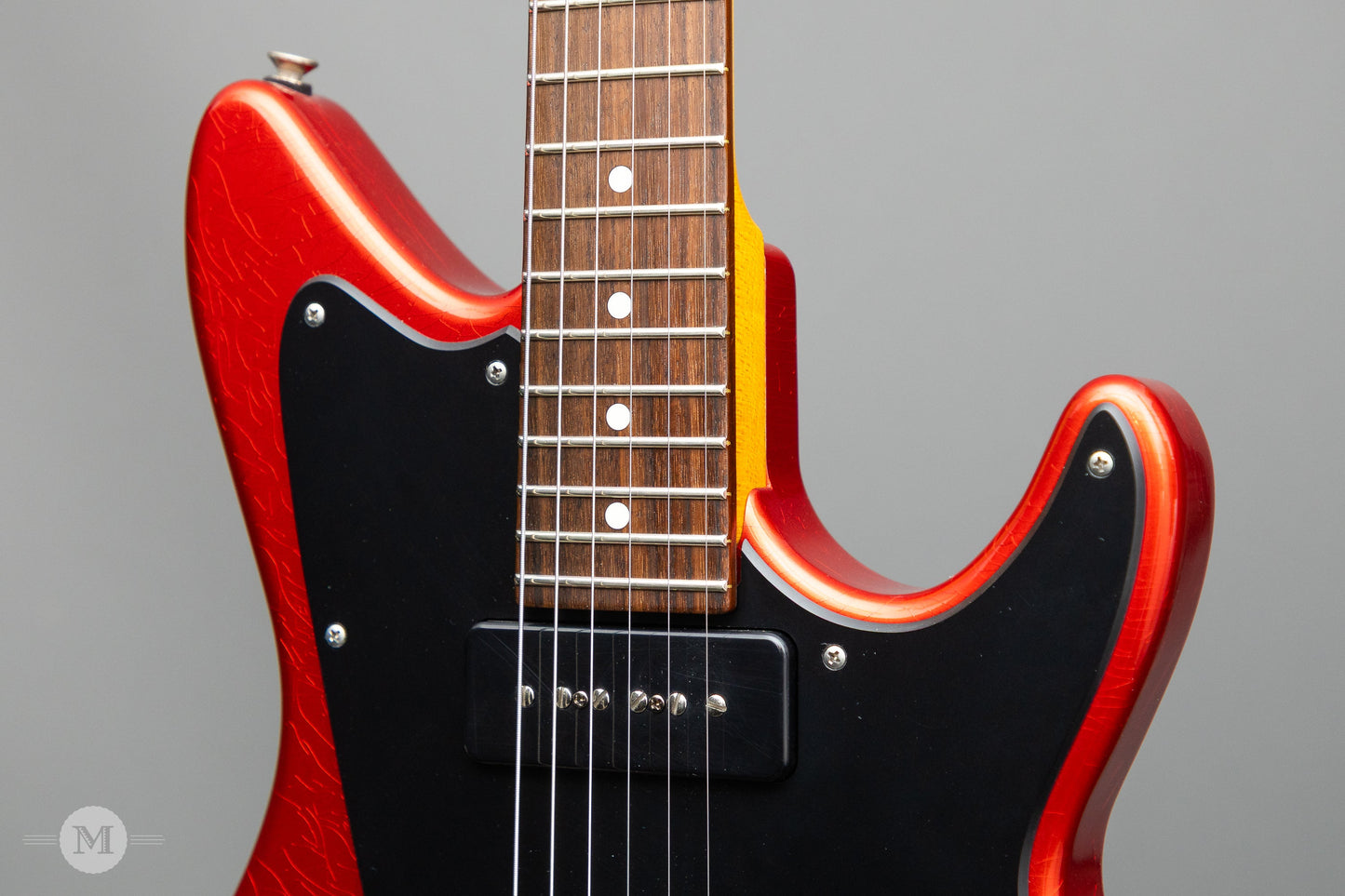 Don Grosh Electric Guitars - ElectraJet - Timeworn Finish - Candy Apple Red