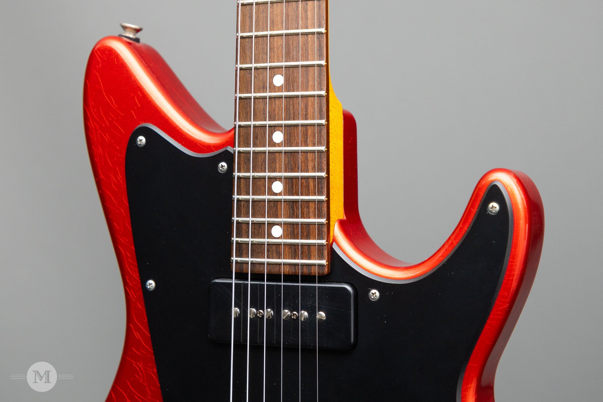Don Grosh Electric Guitars - ElectraJet - Timeworn Finish - Candy Apple Red