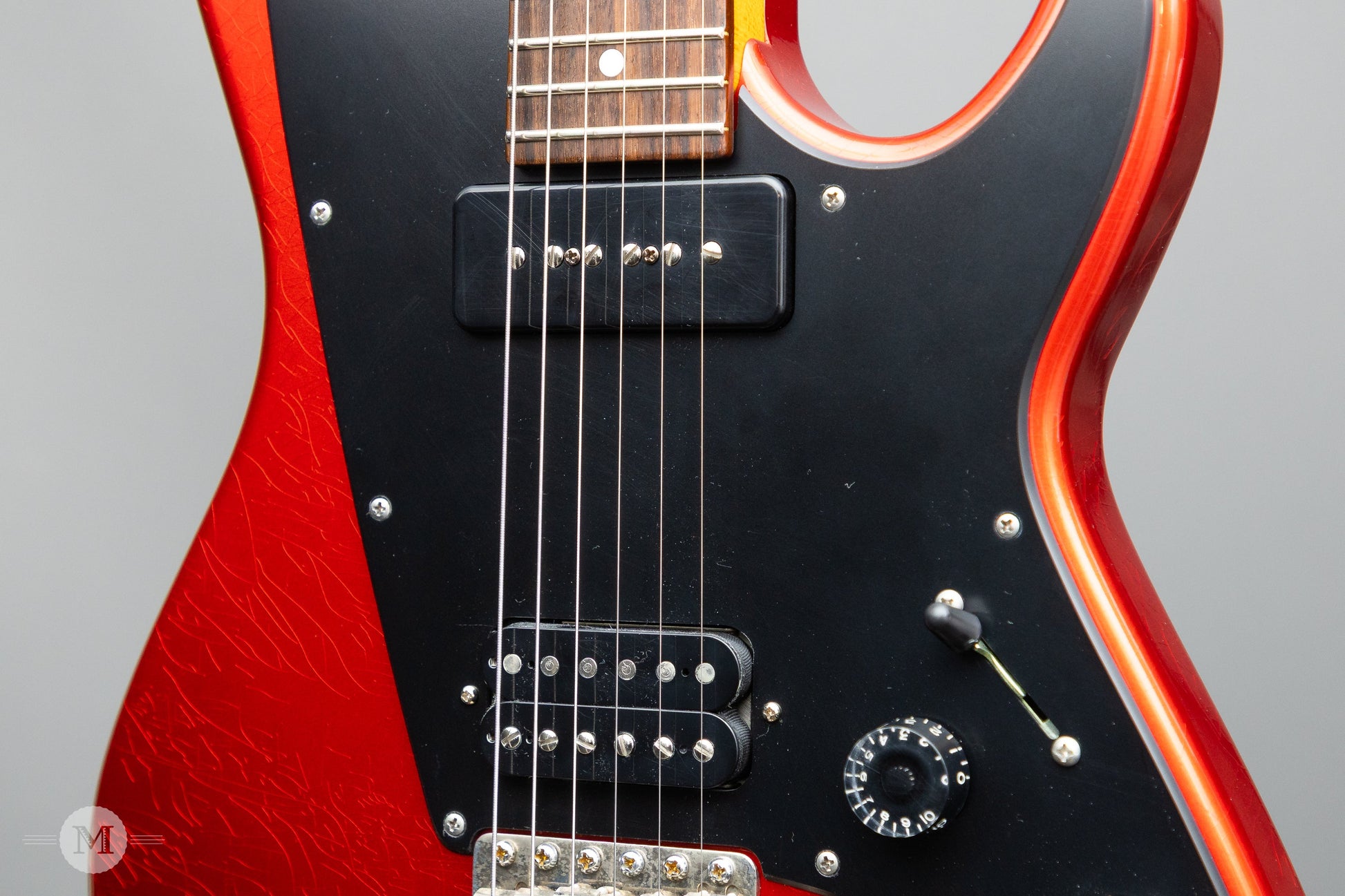 Don Grosh Electric Guitars - ElectraJet - Timeworn Finish - Candy Apple Red