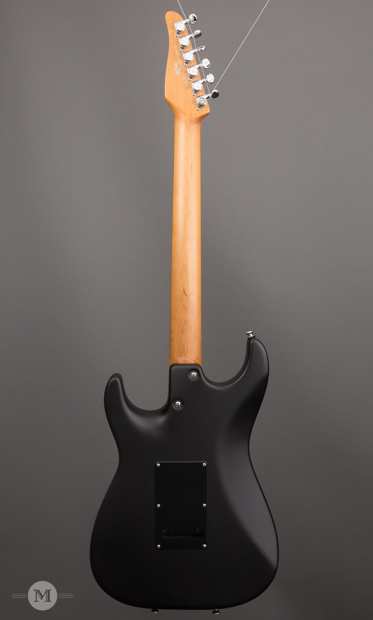 Tom Anderson Guitars - Drop Top Classic - Satin Black Shaded Edge with Binding