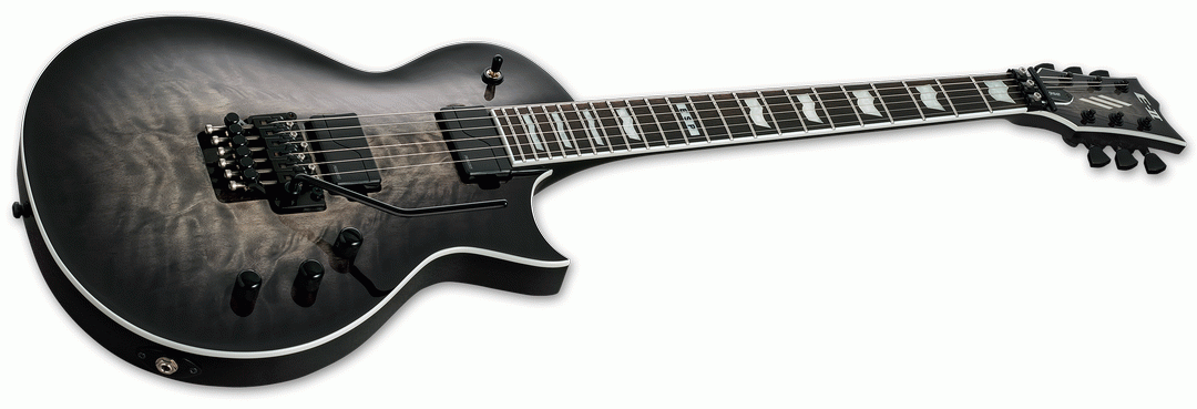 ESP E-II Eclipse FR QM, Charcoal Burst