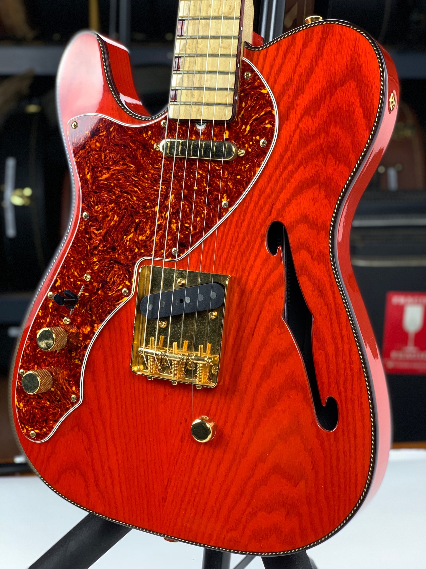 1992 Fender Custom Shop Masterbuilt Thinline Telecaster One-Off | B-Bender Lefty Righty! Rope Tortoise Binding Unique Tele Fred Stuart! Cowboycaster