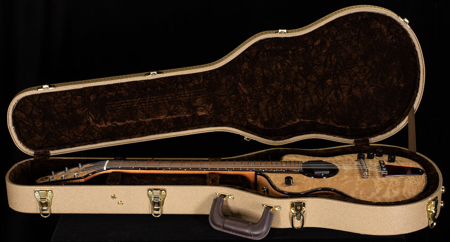 Rick Turner Model 1 Deluxe Featherweight "Legacy One" Natural Quilt (105)