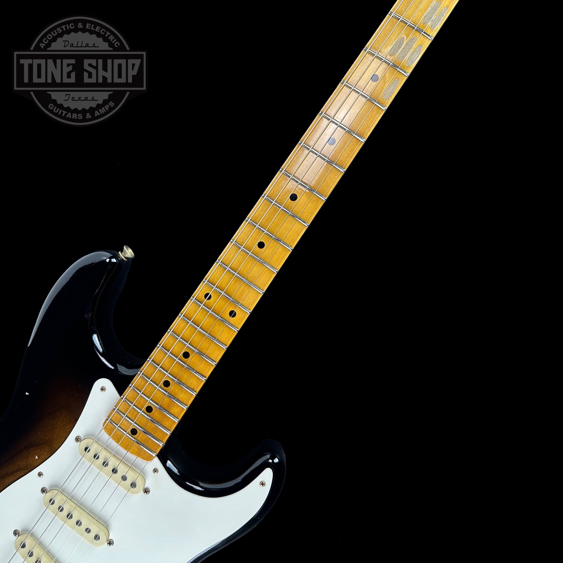 Fender Custom Shop 1956 Stratocaster Journeyman Relic Maple Neck Wide-Fade 2-Color Sunburst w/case CZ577992