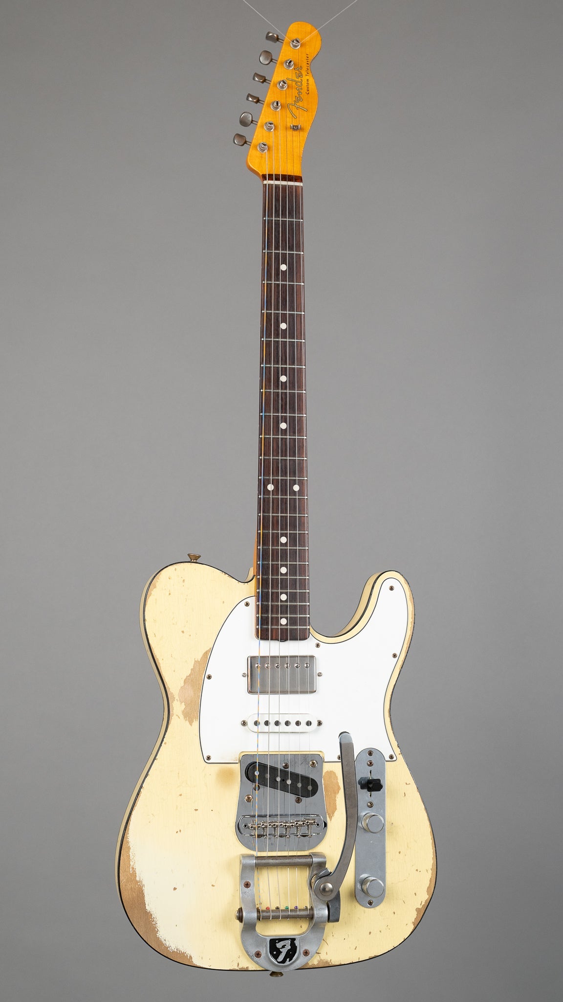 2016 Fender 60's Telecaster Custom Custom Shop Heavy Relic HSS (USA, Aged Vintage White, OHSC)