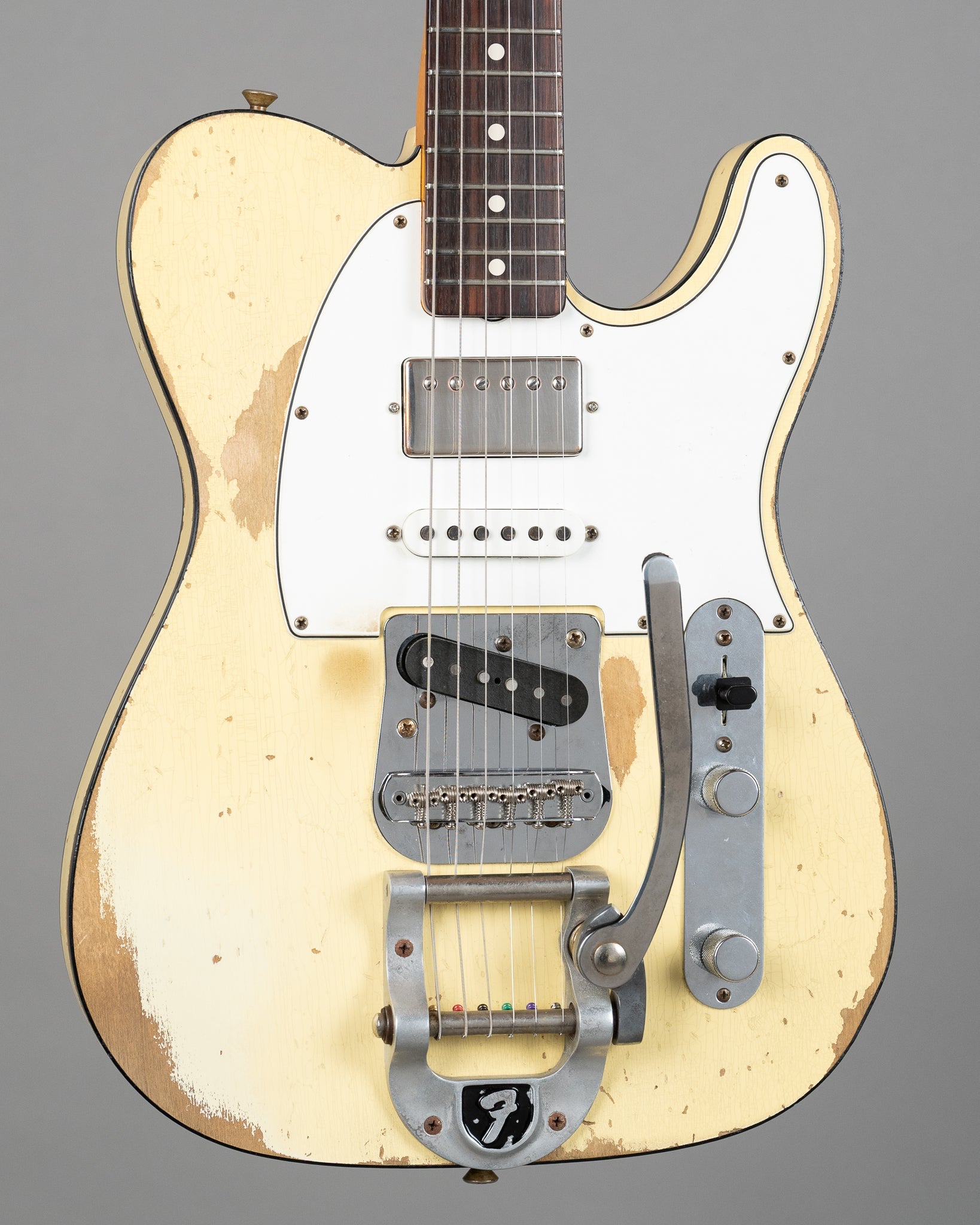 2016 Fender 60's Telecaster Custom Custom Shop Heavy Relic HSS (USA, Aged Vintage White, OHSC)