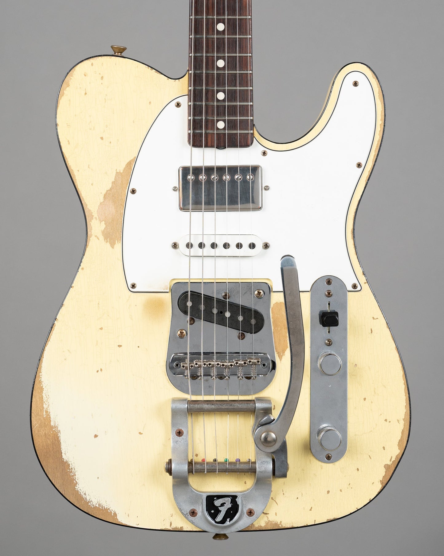 2016 Fender 60's Telecaster Custom Custom Shop Heavy Relic HSS (USA, Aged Vintage White, OHSC)