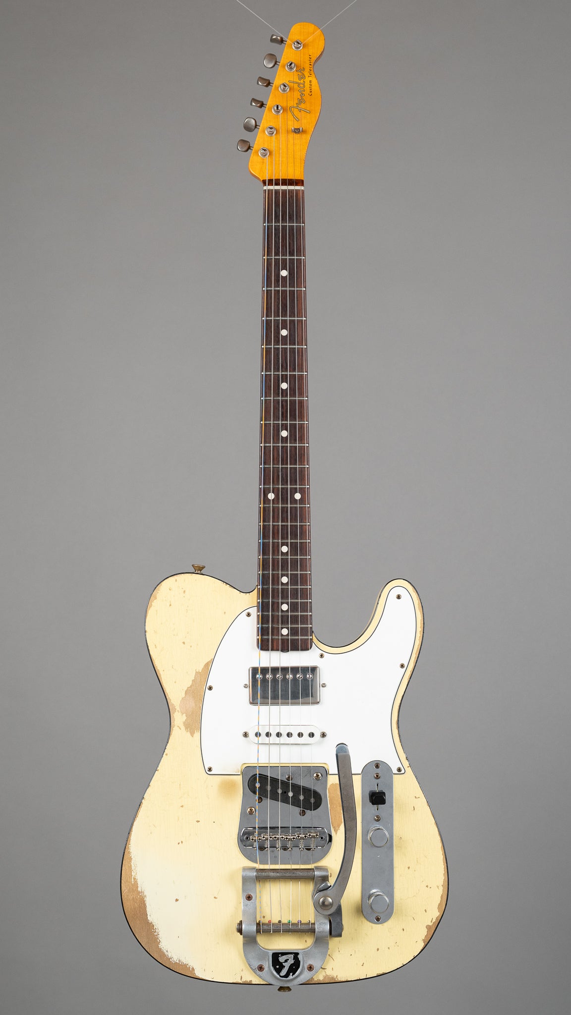 2016 Fender 60's Telecaster Custom Custom Shop Heavy Relic HSS (USA, Aged Vintage White, OHSC)