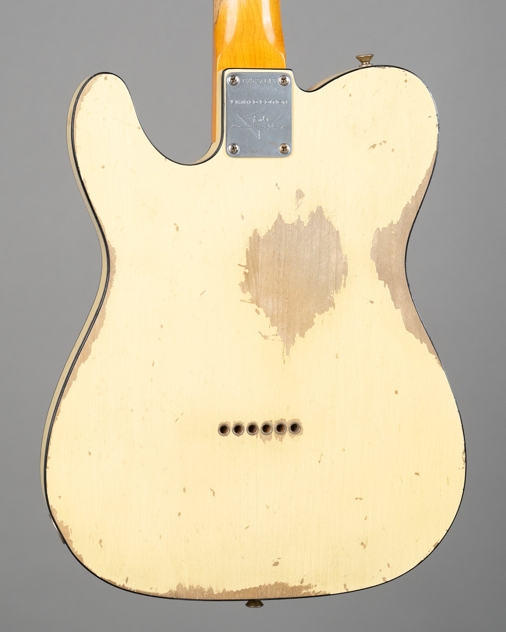 2016 Fender 60's Telecaster Custom Custom Shop Heavy Relic HSS (USA, Aged Vintage White, OHSC)