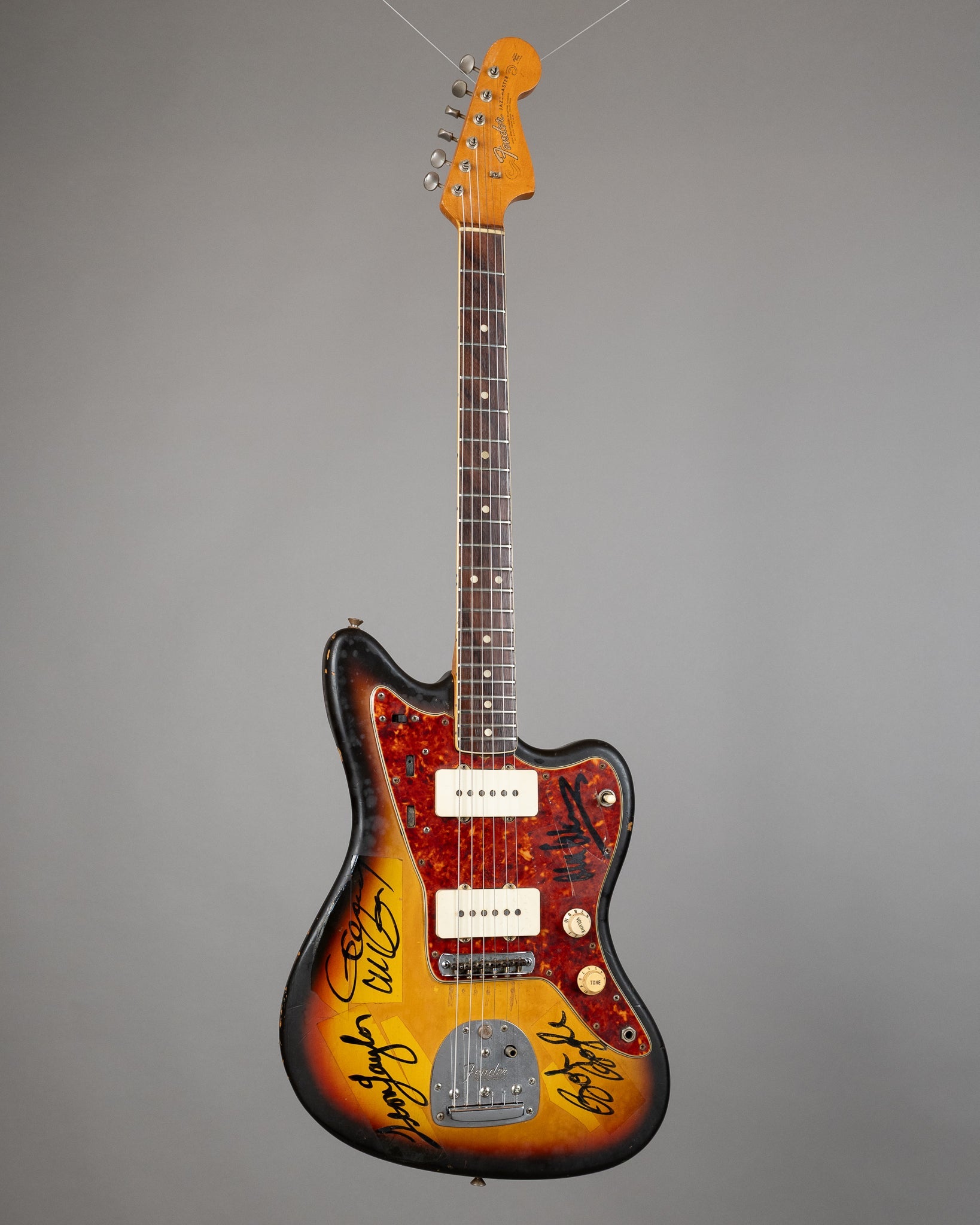 1965 Fender Jazzmaster (USA, Sunburst, Ventures signed, HSC)