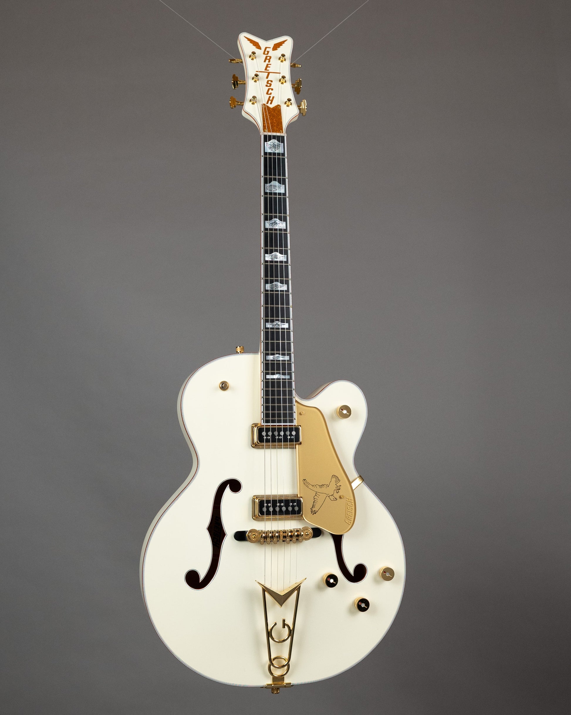 2025 Gretsch G6136-55VS White Falcon (Japan, Vintage White, OHSC)