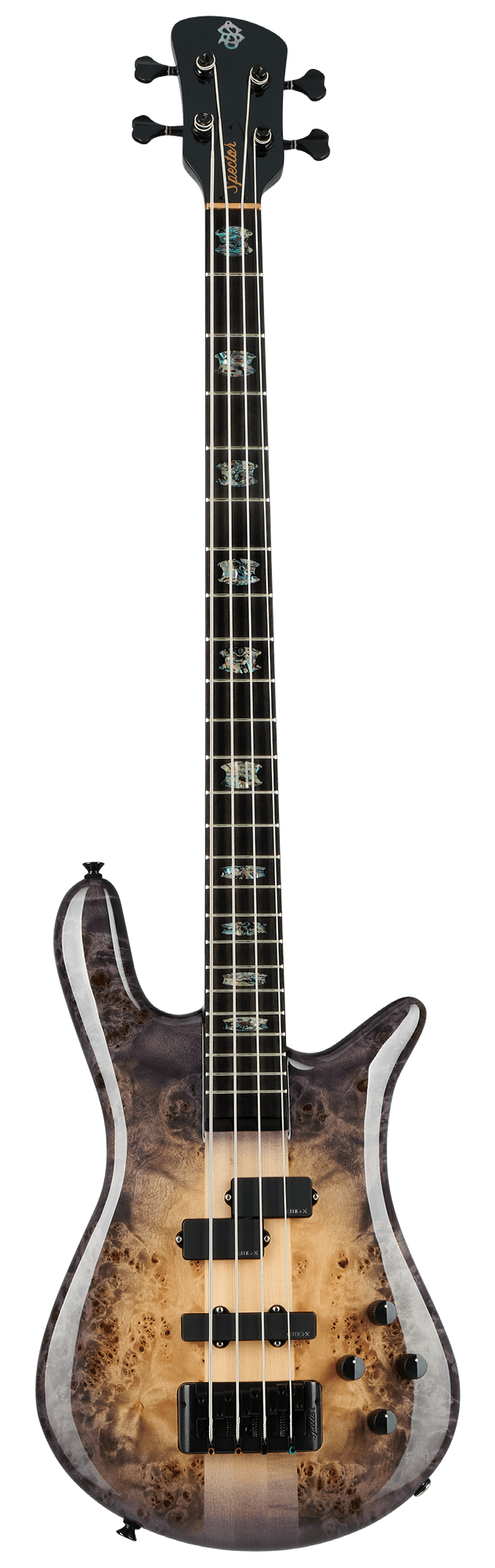 Spector Euro 4 CST Bass Guitar, Natural Violet Burst Gloss