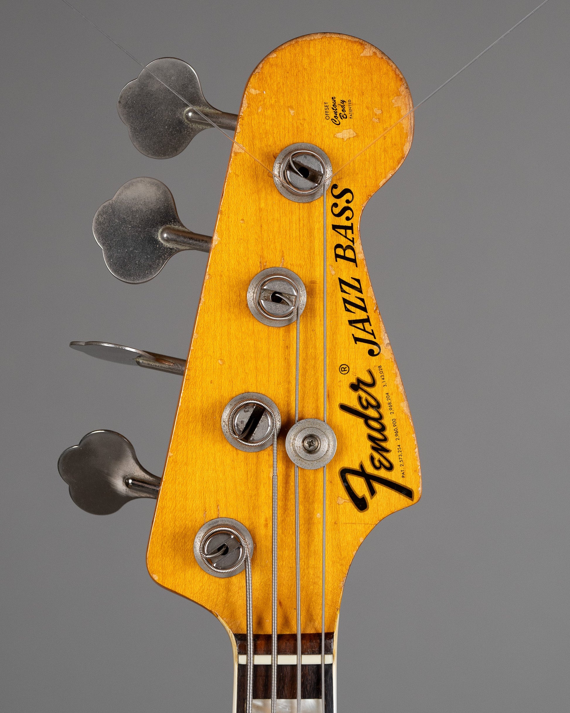 1973 Fender Jazz Bass (USA, White Refin, SKB bag)