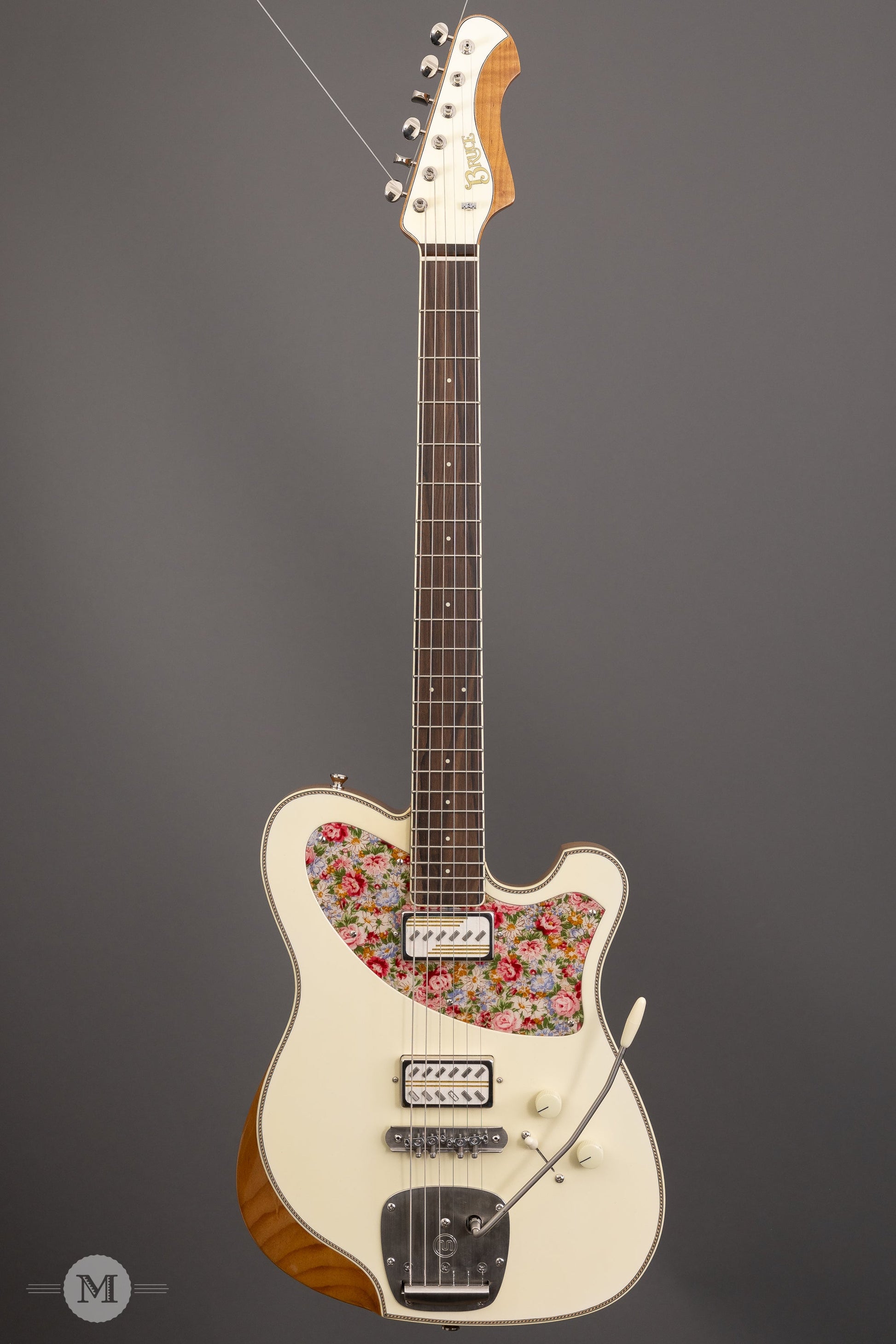 Bruce Guitars - Ellary Deluxe - Off White - Floral Pickguard