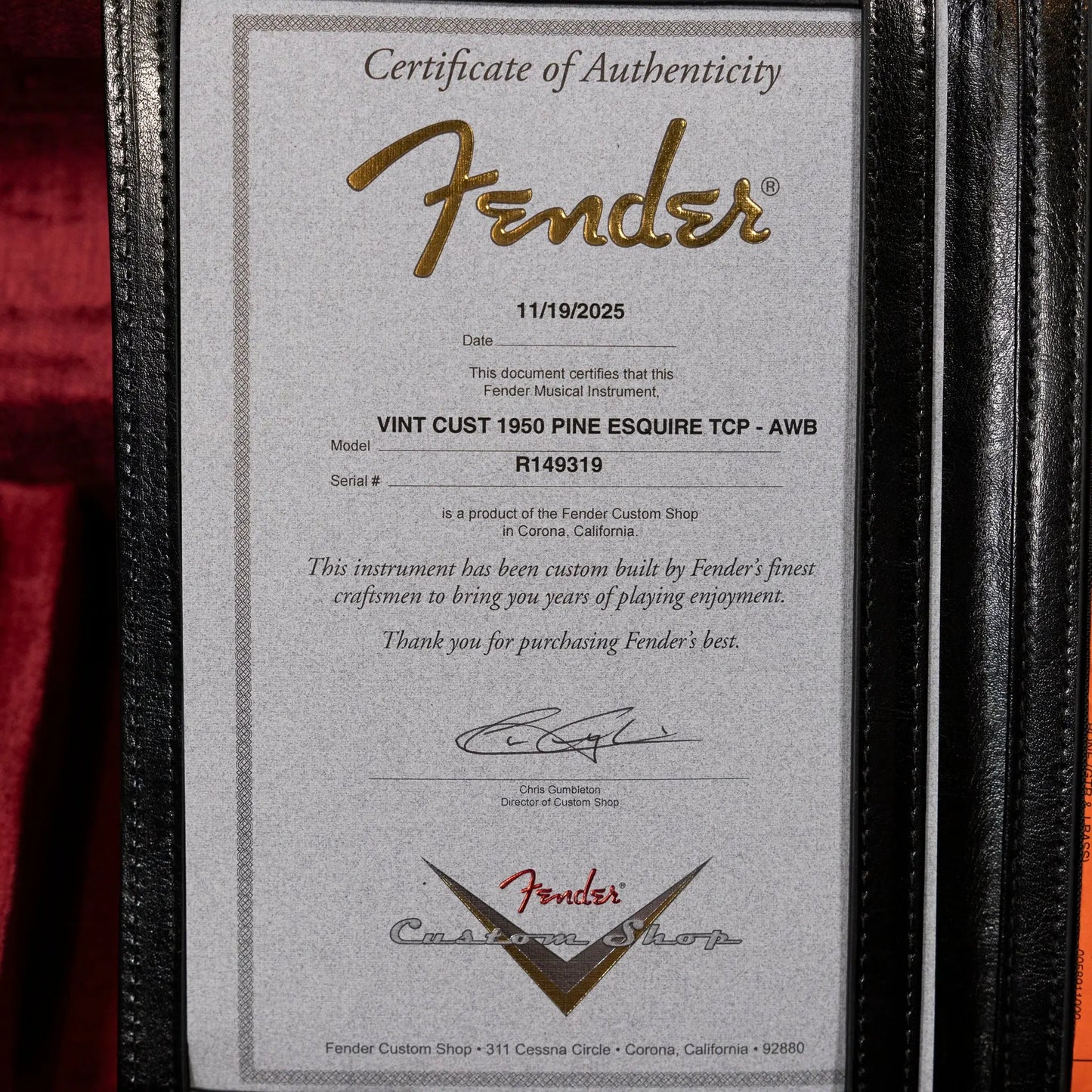 Fender Custom Shop 1950 Pine Esquire - Time Capsule Aged White Blonde
