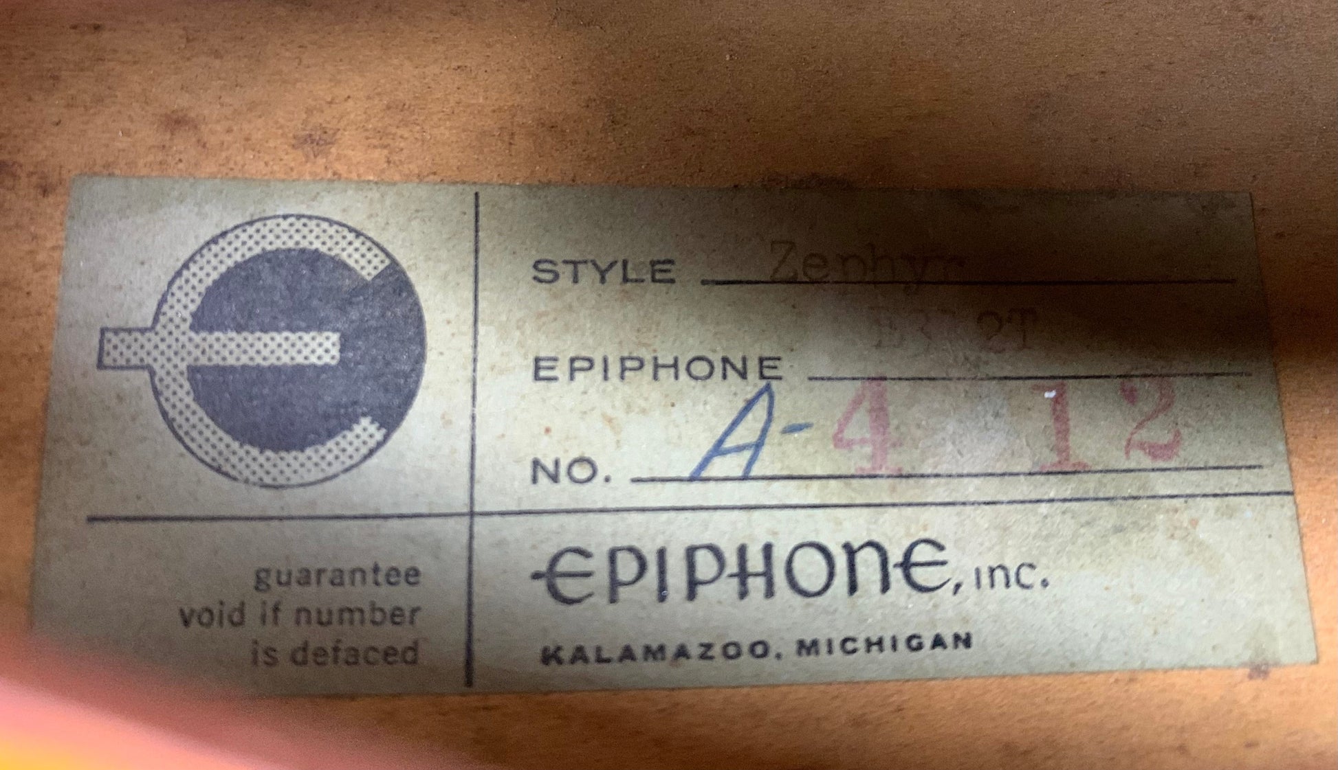 1961 Epiphone E312T Zephyr Regent w PAF Mini Humbuckers Vintage Gibson Case Thinline Hollowbody Guitar