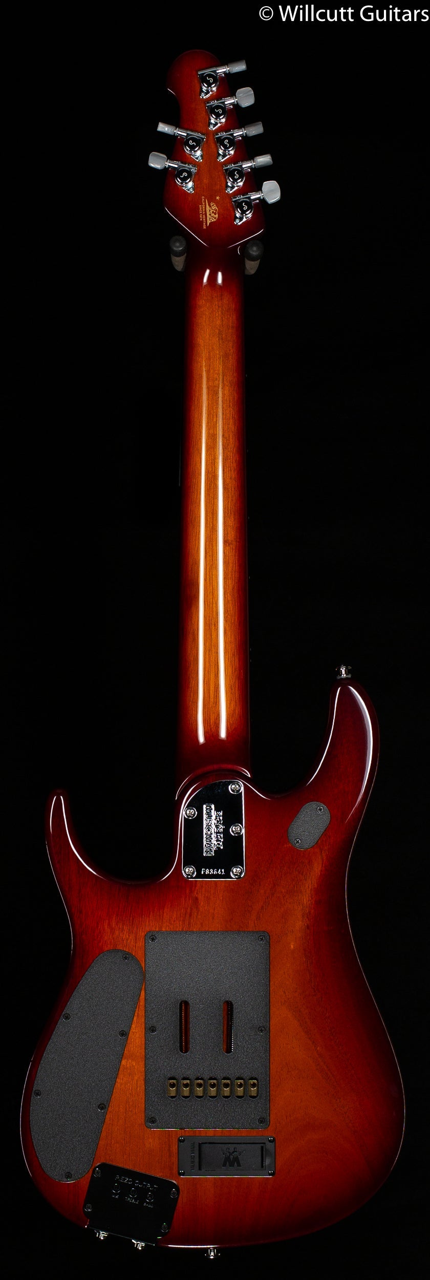 Ernie Ball Music Man 7-String John Petrucci Figured Top Island Burst Koa