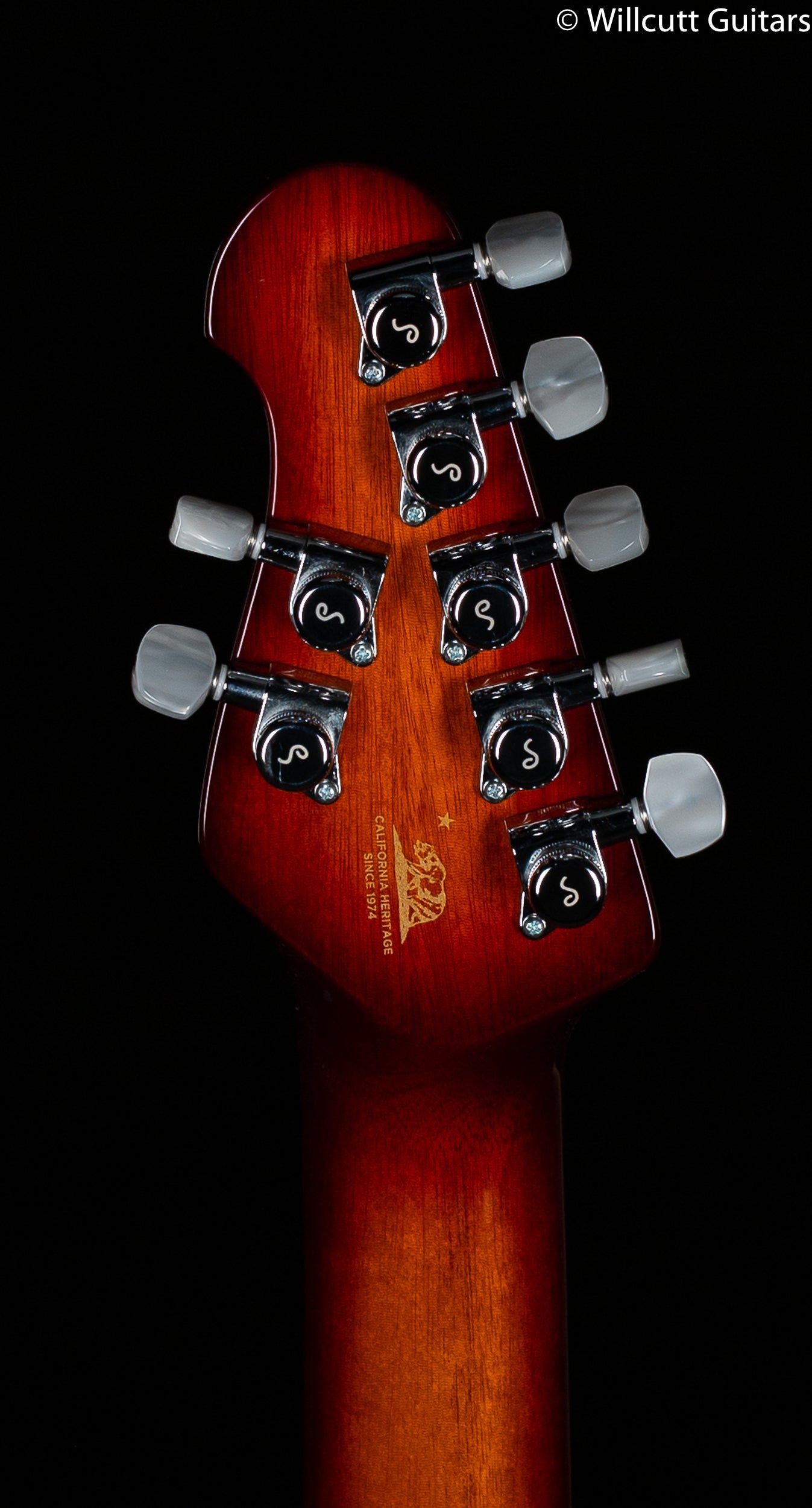 Ernie Ball Music Man 7-String John Petrucci Figured Top Island Burst Koa