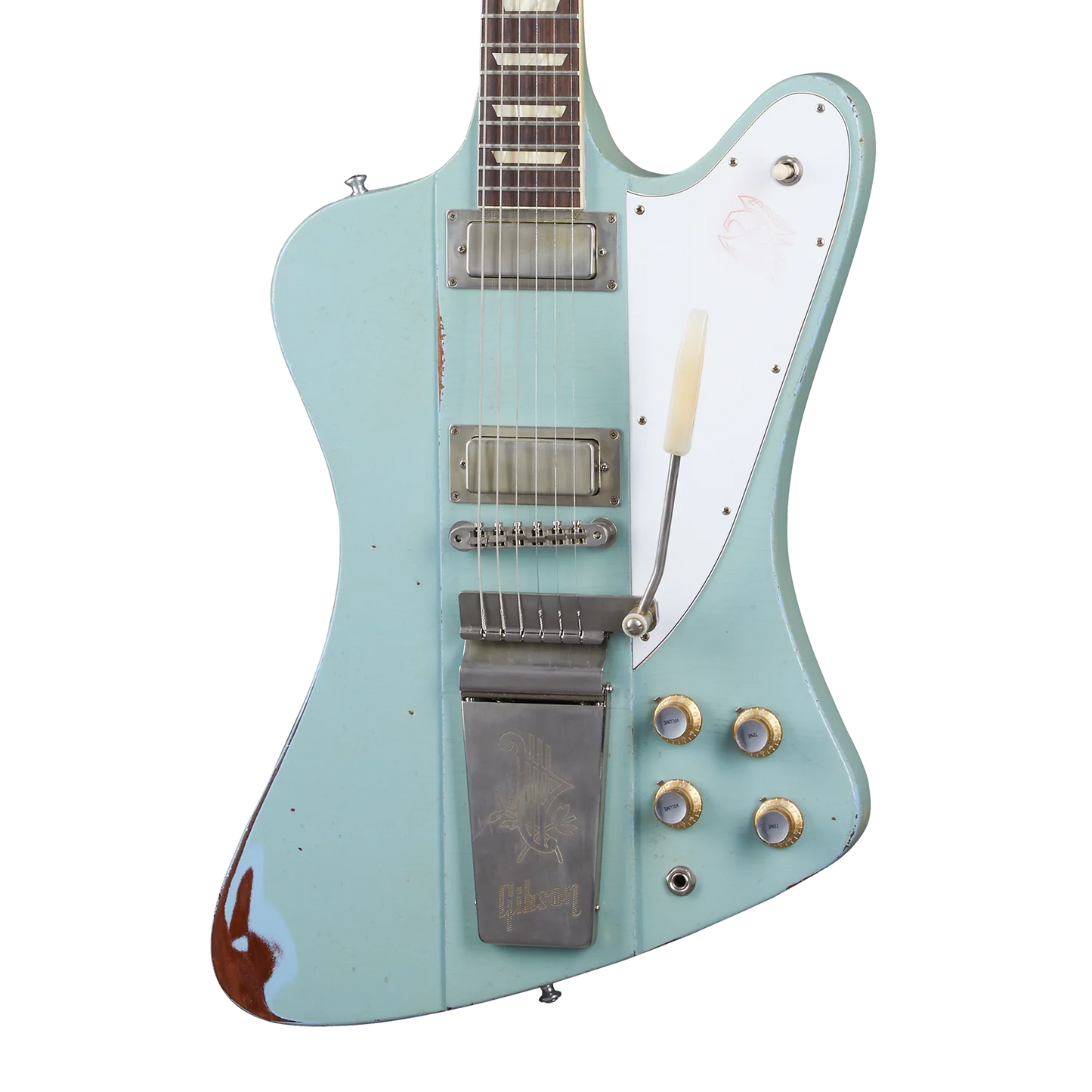 Gibson Custom 1963 Firebird V with Maestro Vibrola, Heavy Aged, Antique Frost Blue