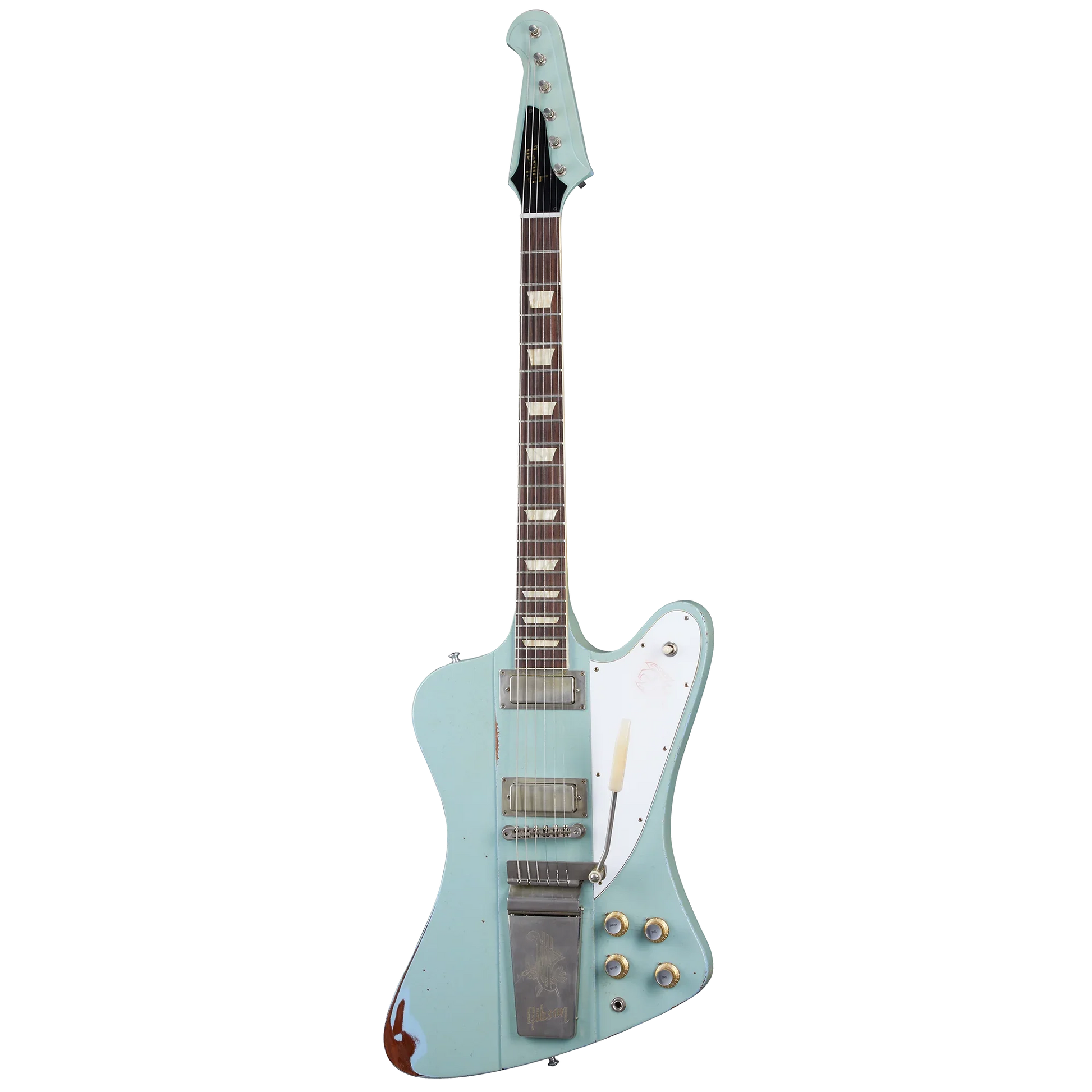 Gibson Custom 1963 Firebird V with Maestro Vibrola, Heavy Aged, Antique Frost Blue