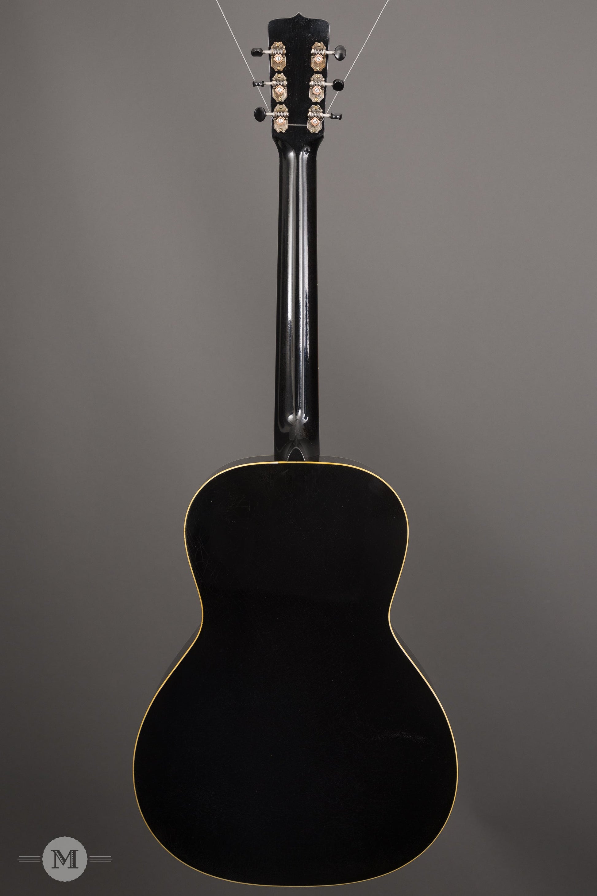 Fairbanks Guitars - F-20 Ebony - 14-Fret 00 - Aged Black with Firestripe