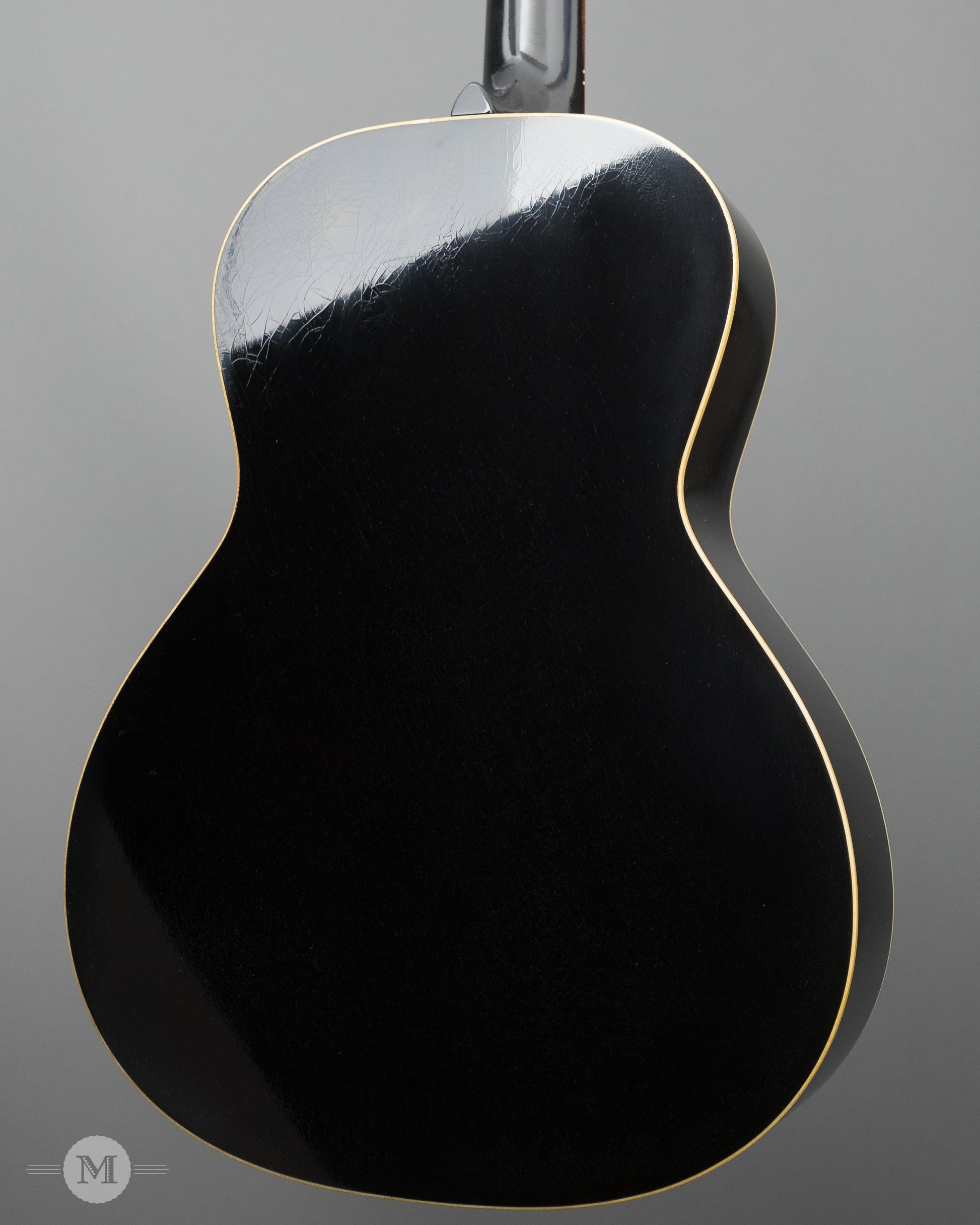 Fairbanks Guitars - F-20 Ebony - 14-Fret 00 - Aged Black with Firestripe