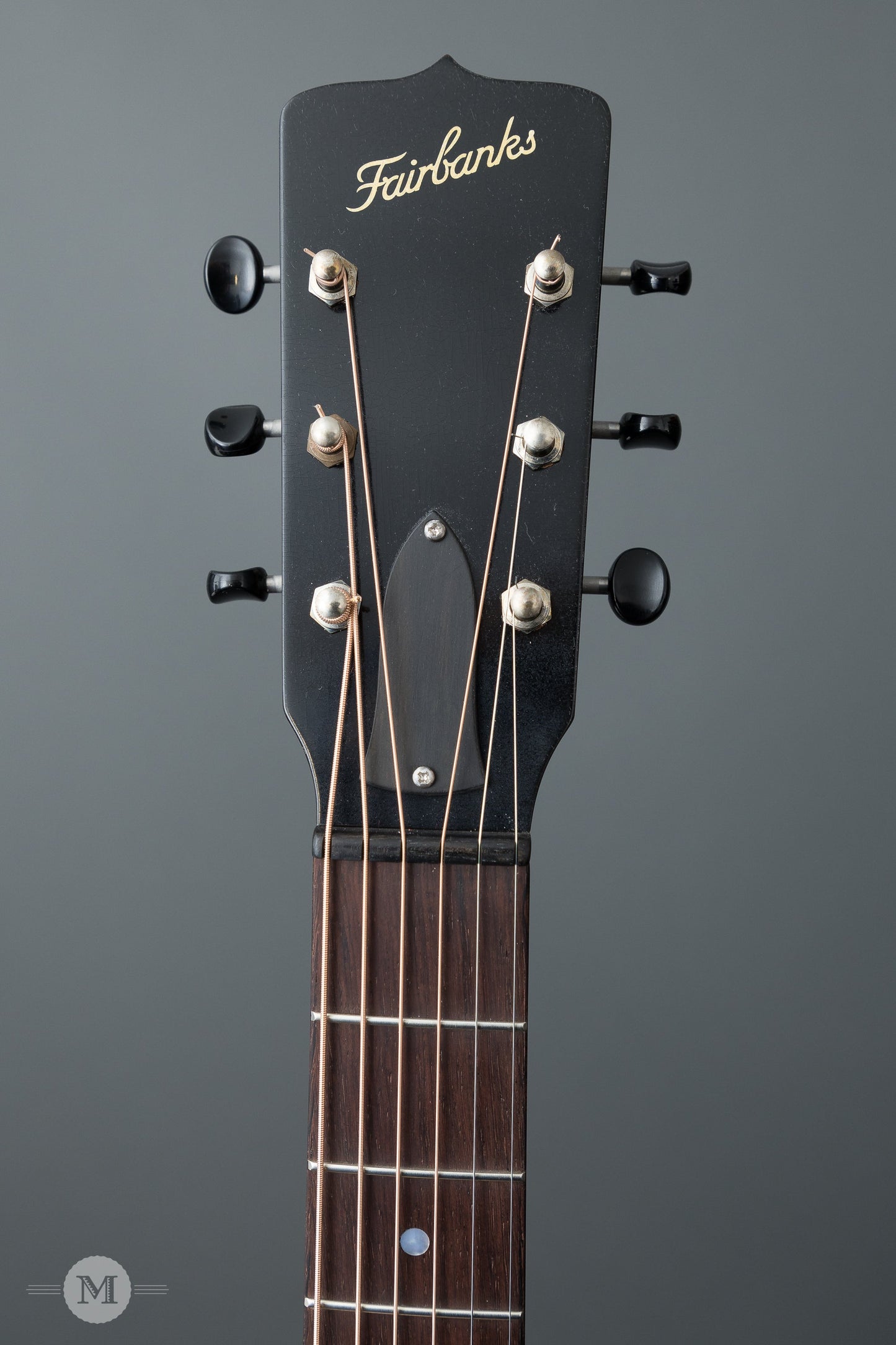 Fairbanks Guitars - F-20 Ebony - 14-Fret 00 - Aged Black with Firestripe