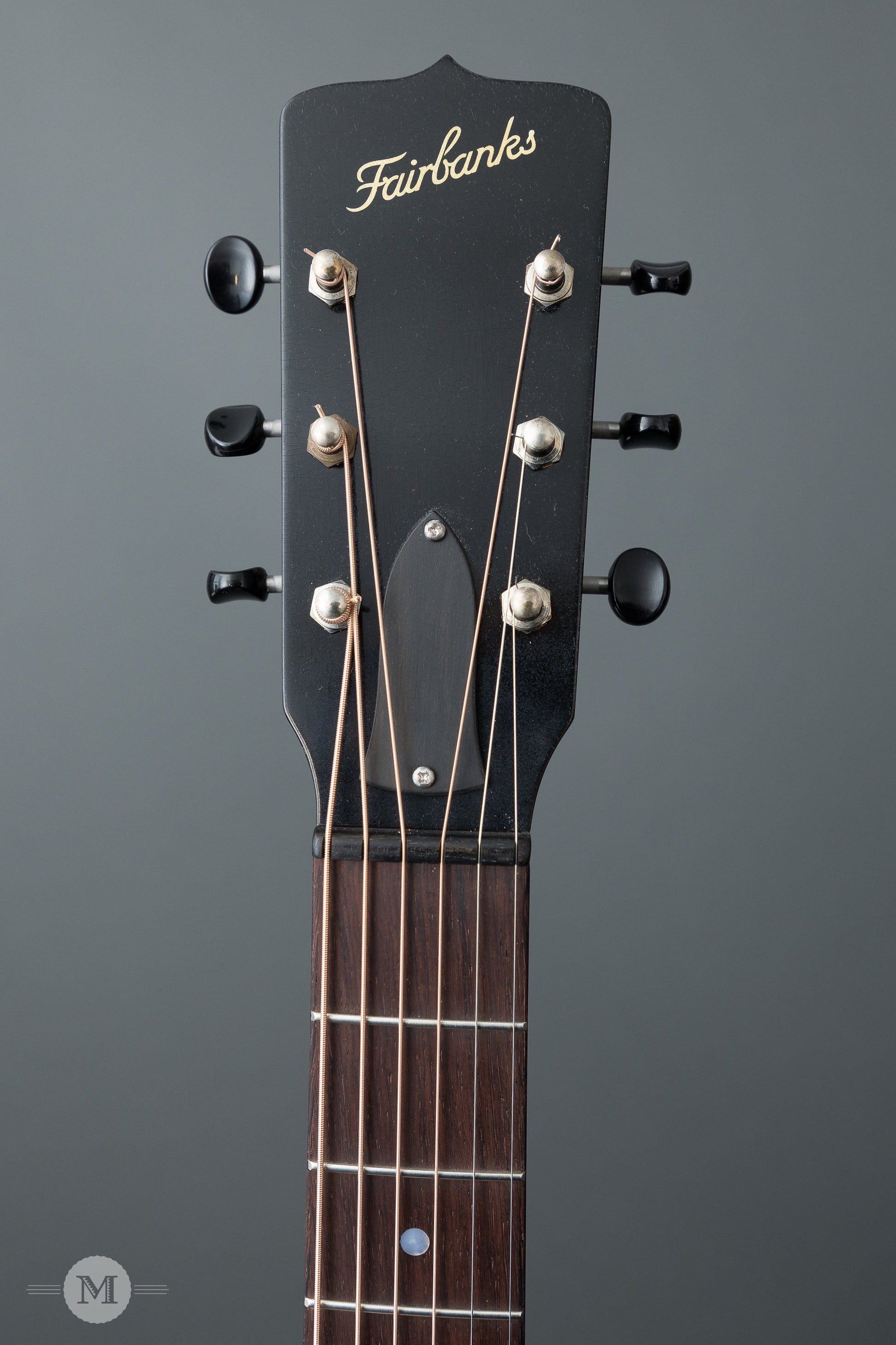 Fairbanks Guitars - F-20 Ebony - 14-Fret 00 - Aged Black with Firestripe