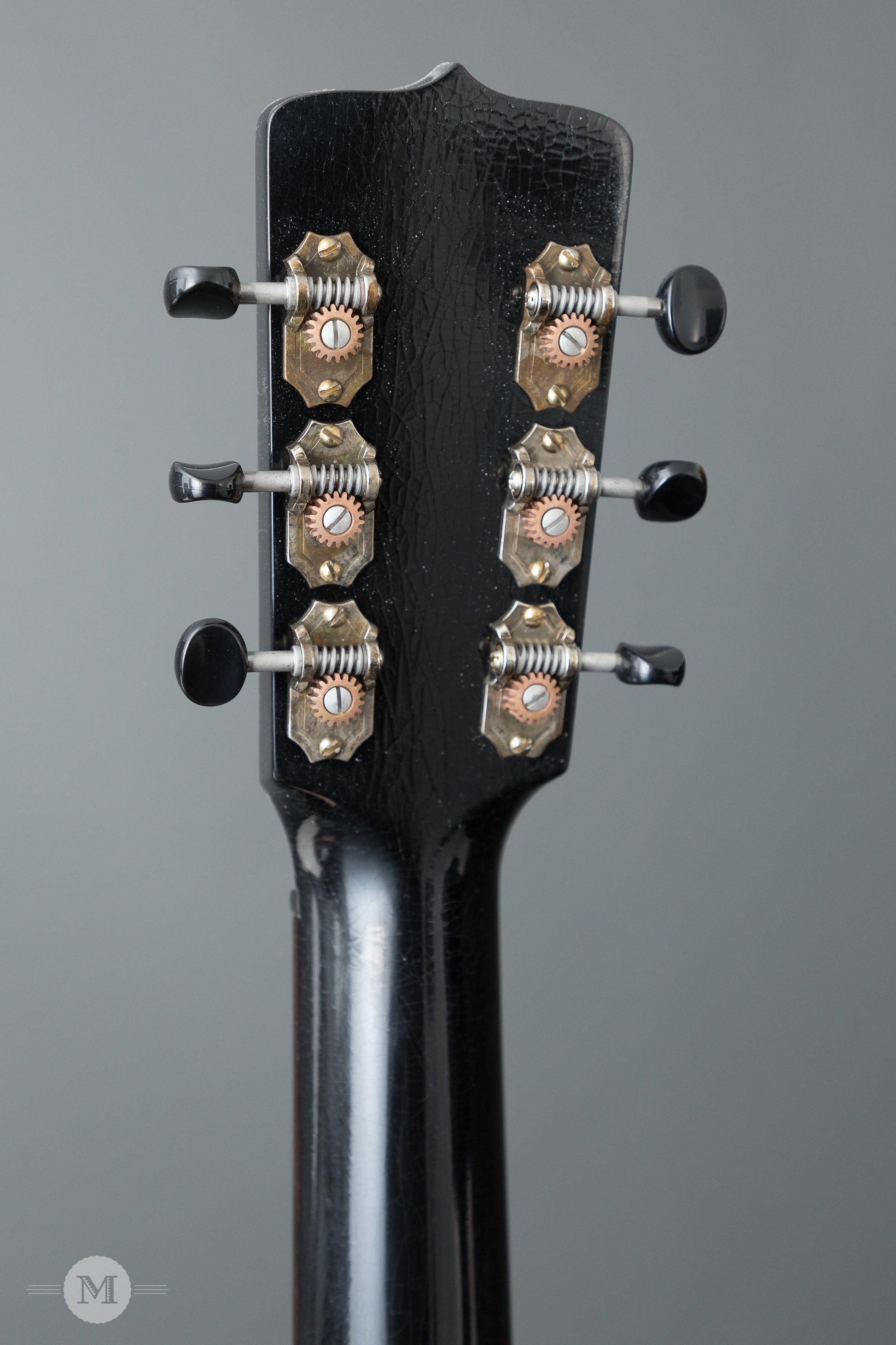 Fairbanks Guitars - F-20 Ebony - 14-Fret 00 - Aged Black with Firestripe