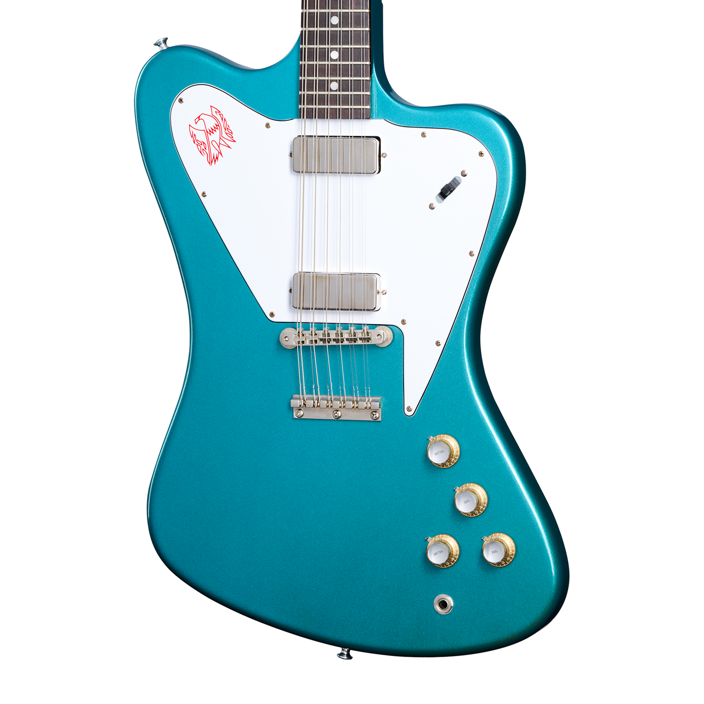 Gibson Custom 1965 Non-Reverse Firebird V 12-String Reissue, Aqua Mist VOS